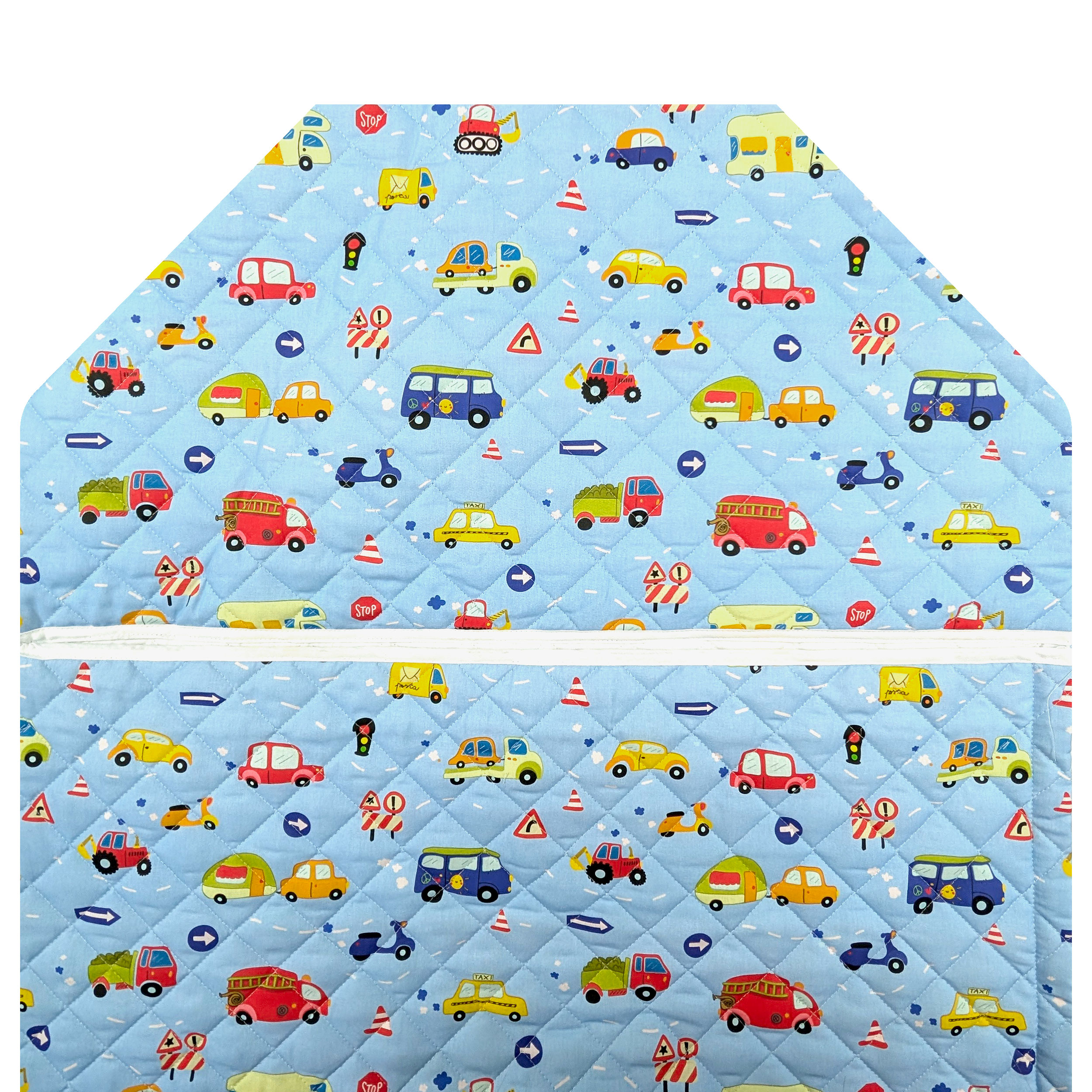 Shaped Sleeping Bag for Brandy Cars Light Blue Background Image