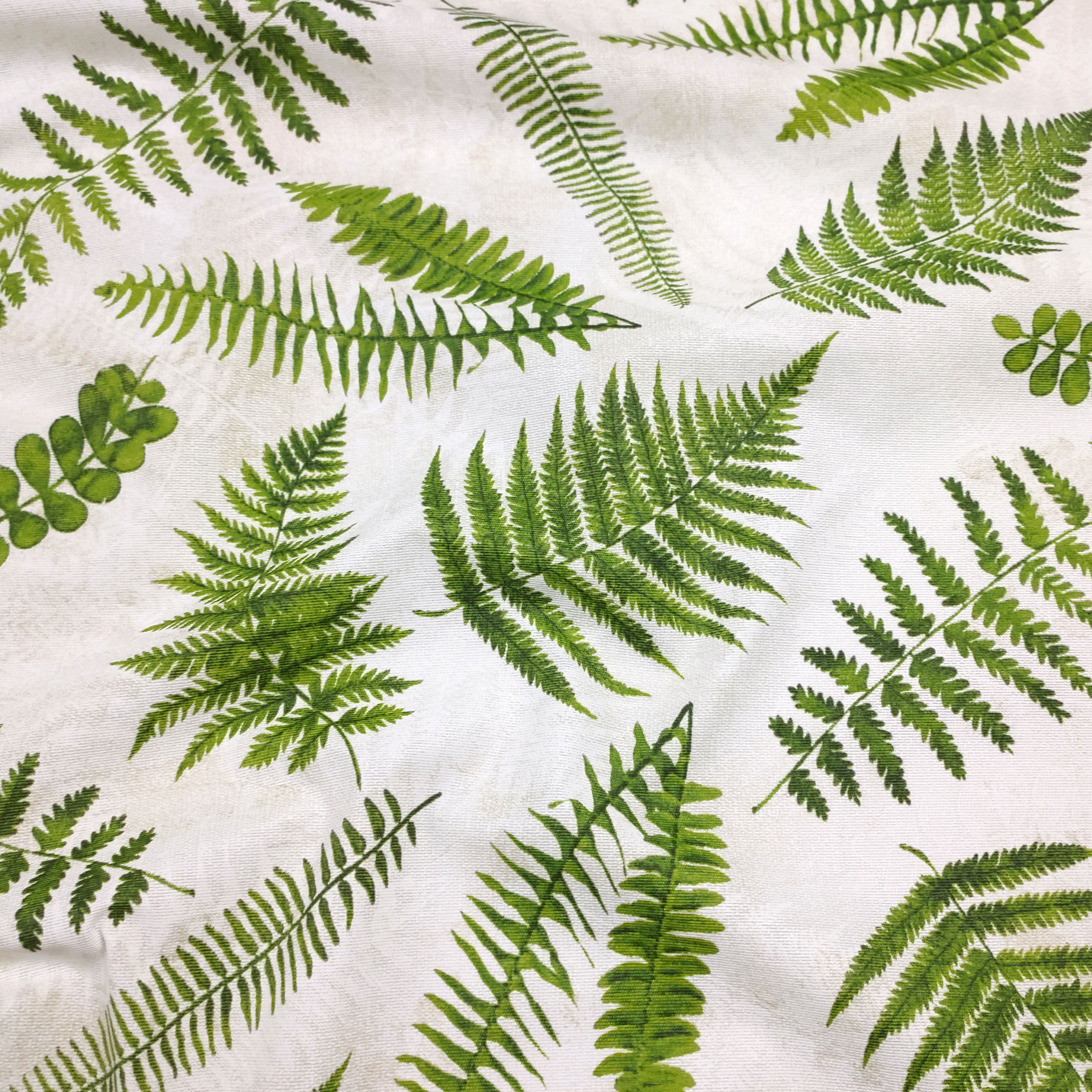 Green Leaves Resin Tablecloth Fabric