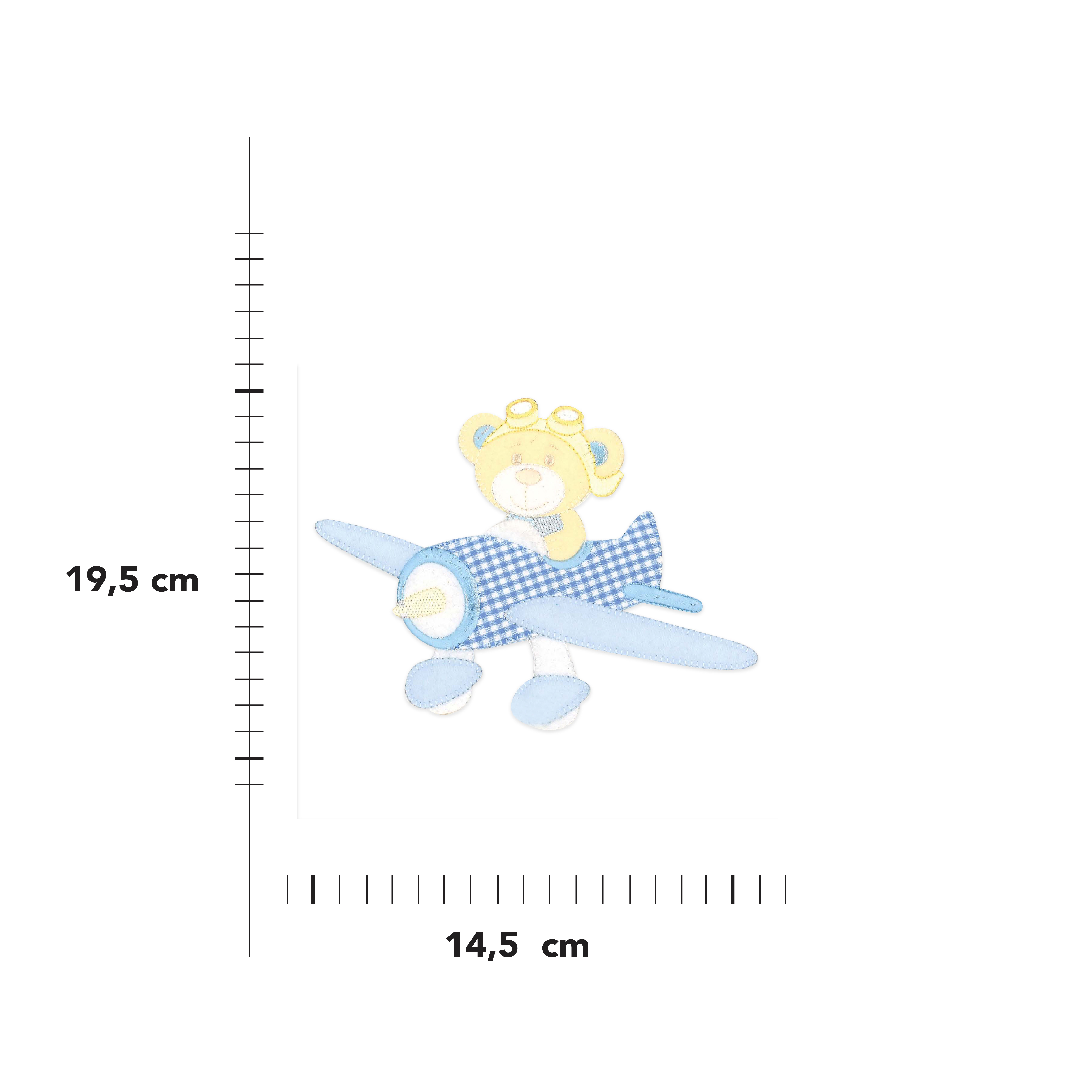 Applying Teddy Bear on Aeroplane Image