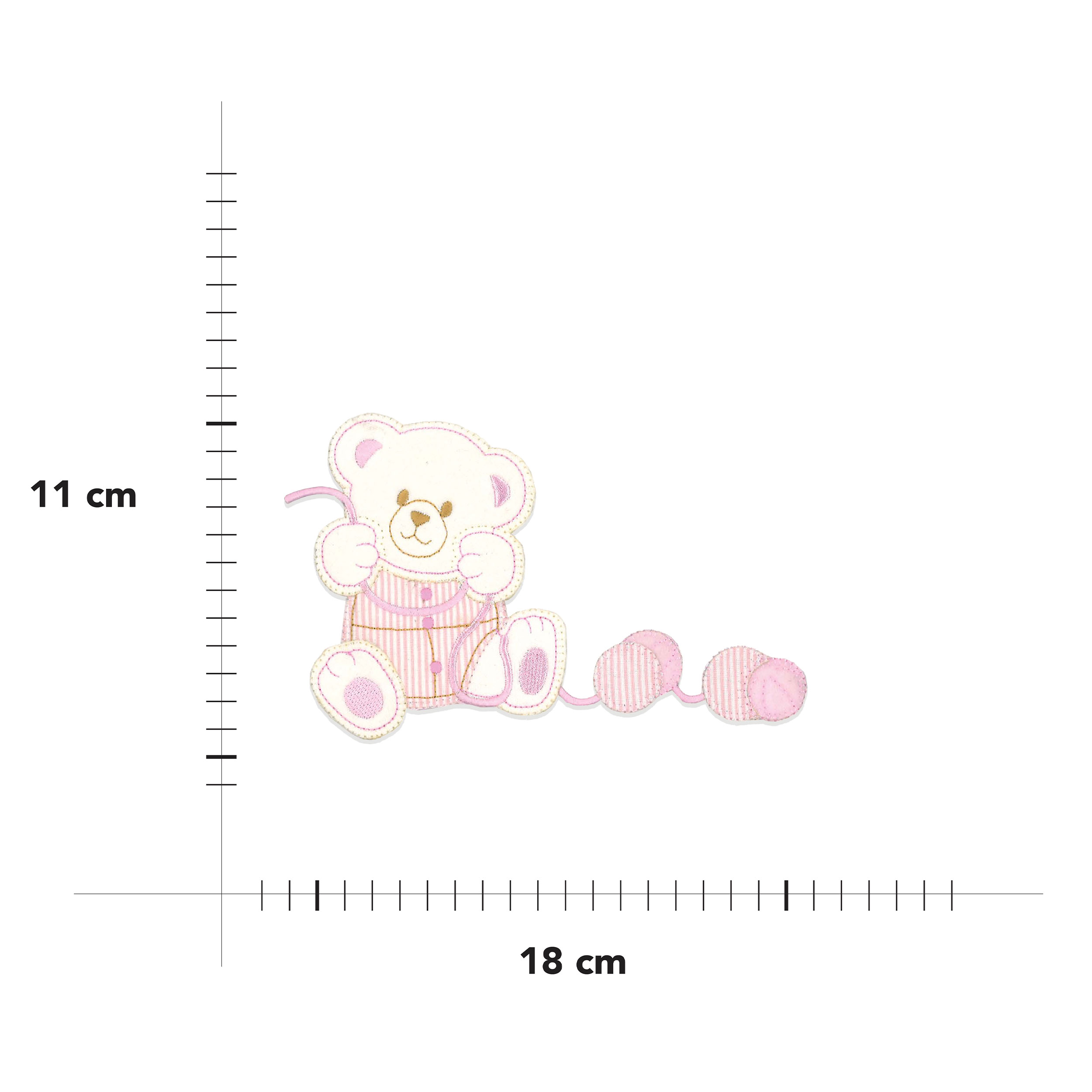 Thermoadhesive application Teddy bear with balls Image
