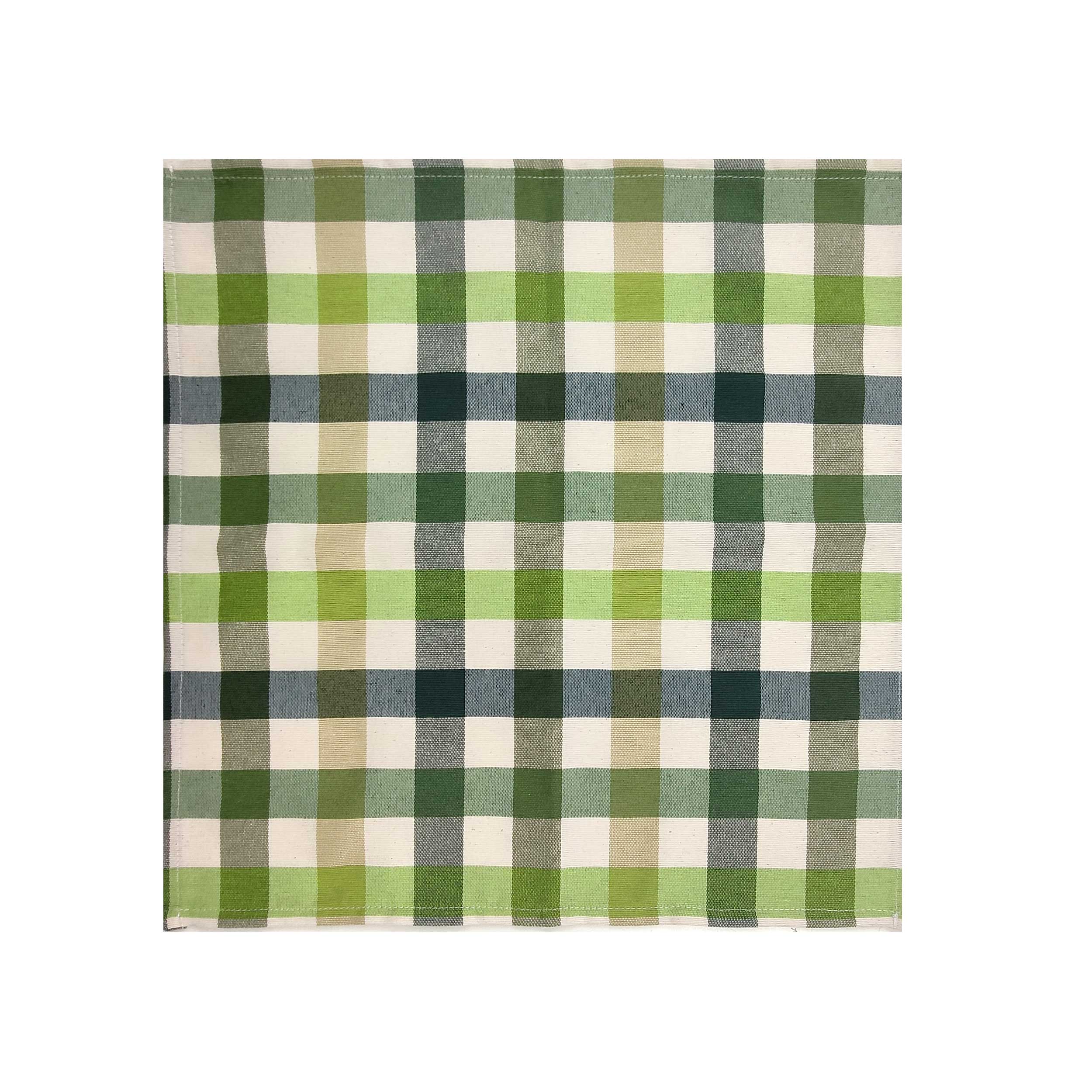 Servilleta Panini Telas Hilo Teñido Multicolor Verde Cuadros Image