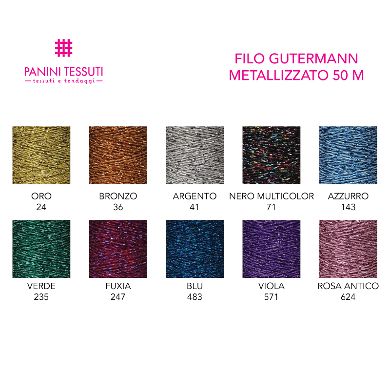Alambre metalizado Gutermann 50 m