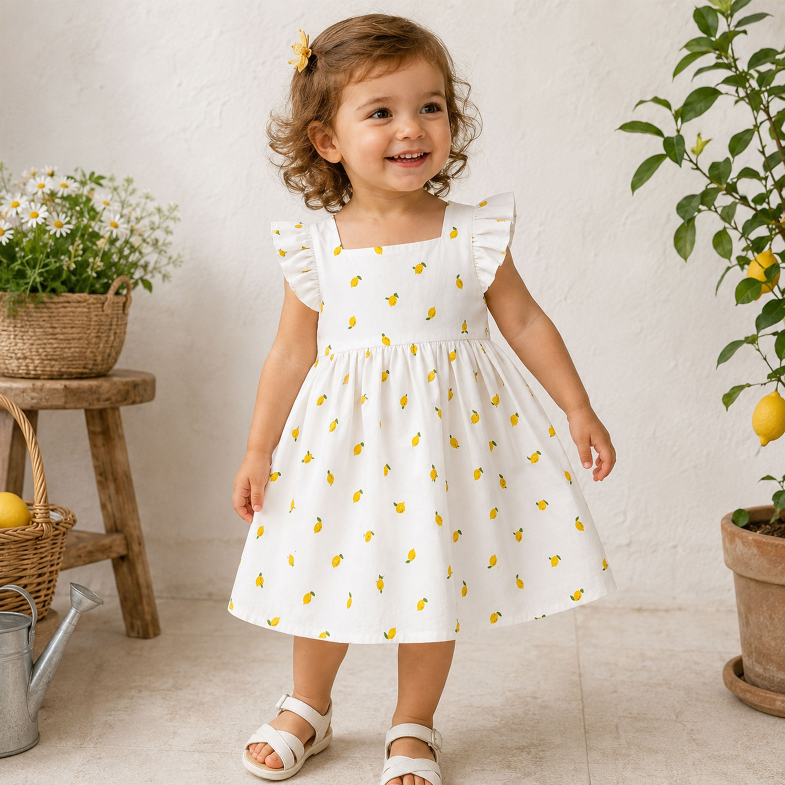 Cotton Poplin Lemons Image