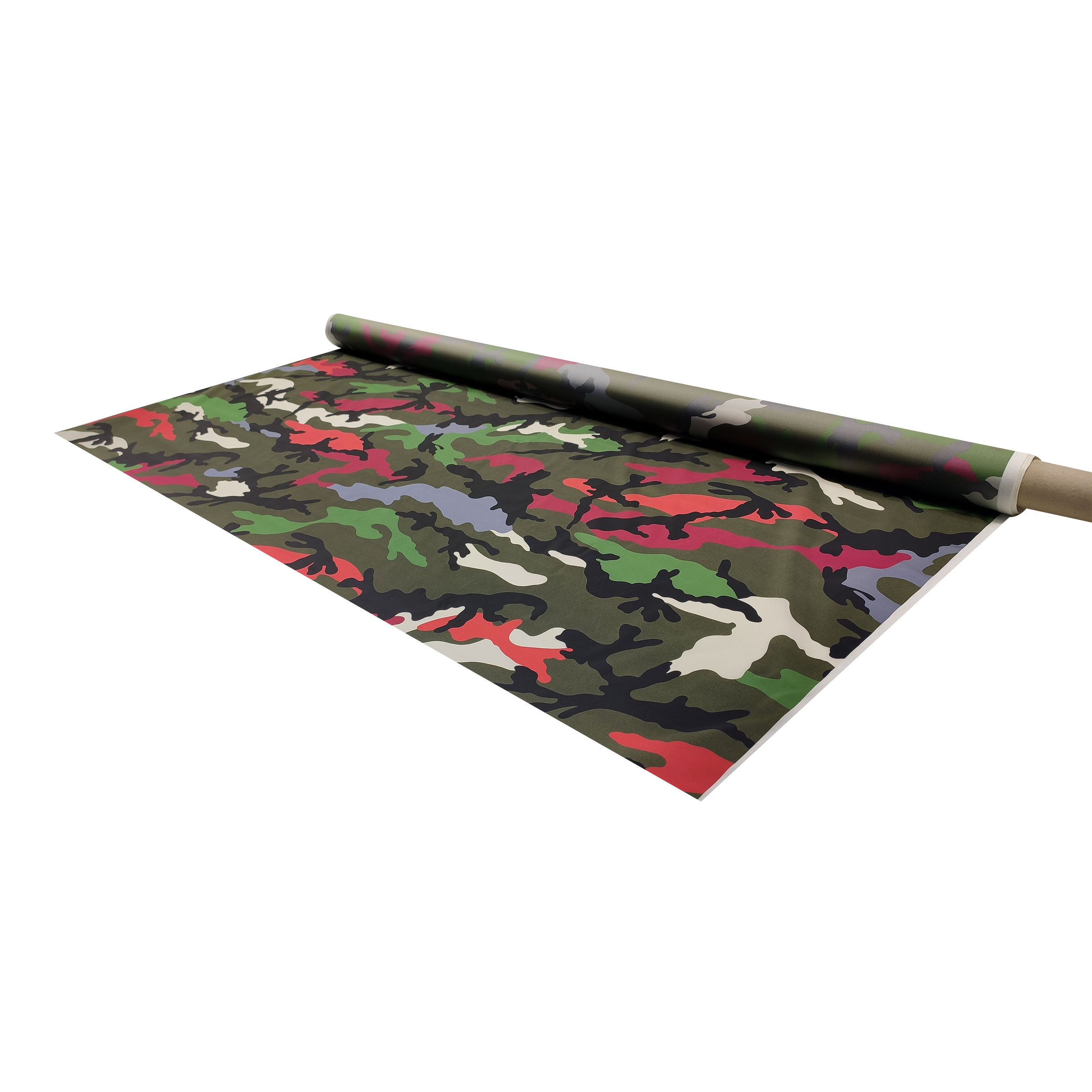 Toile imperméable camouflage multicolore