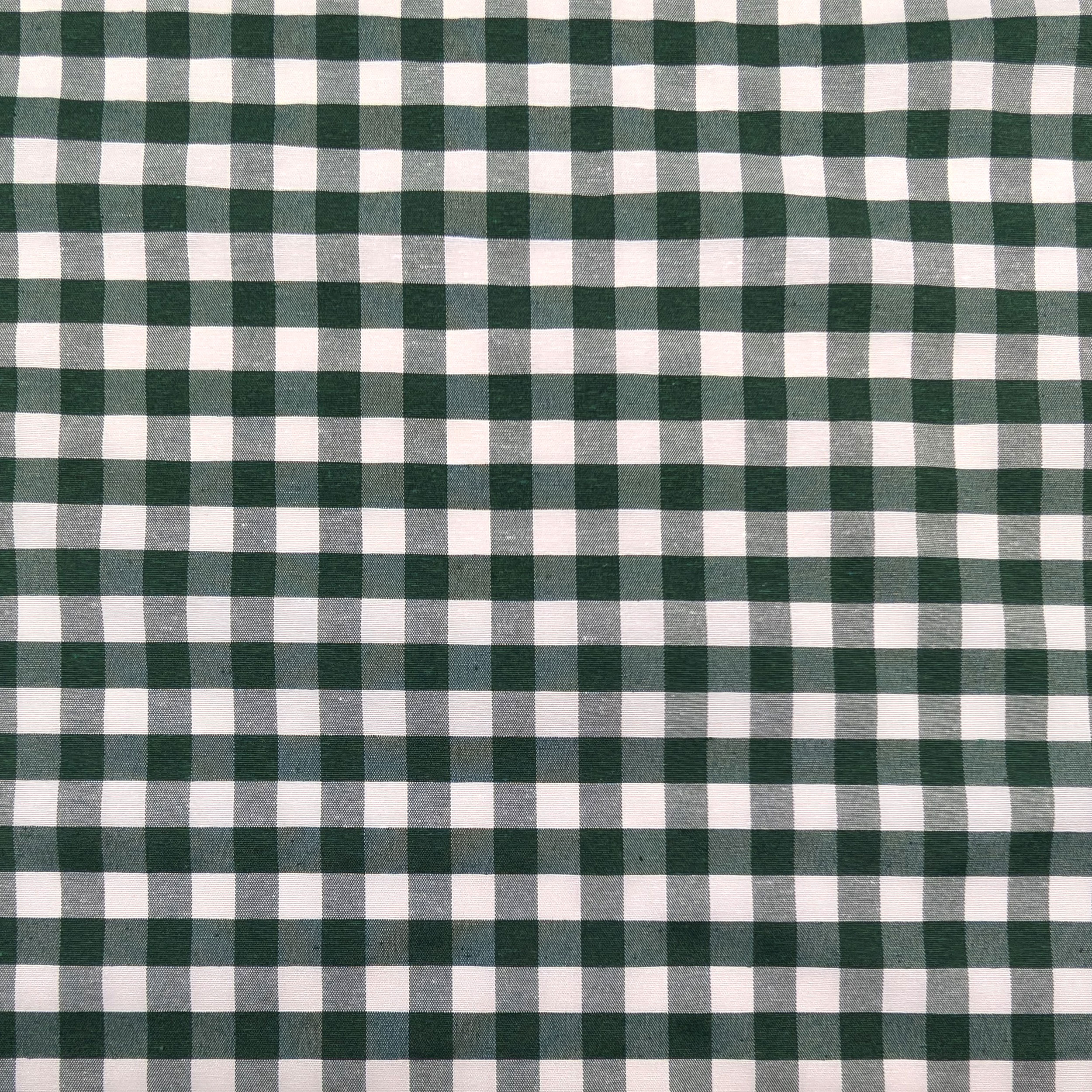 Green Check Resin Tablecloth Fabric Image