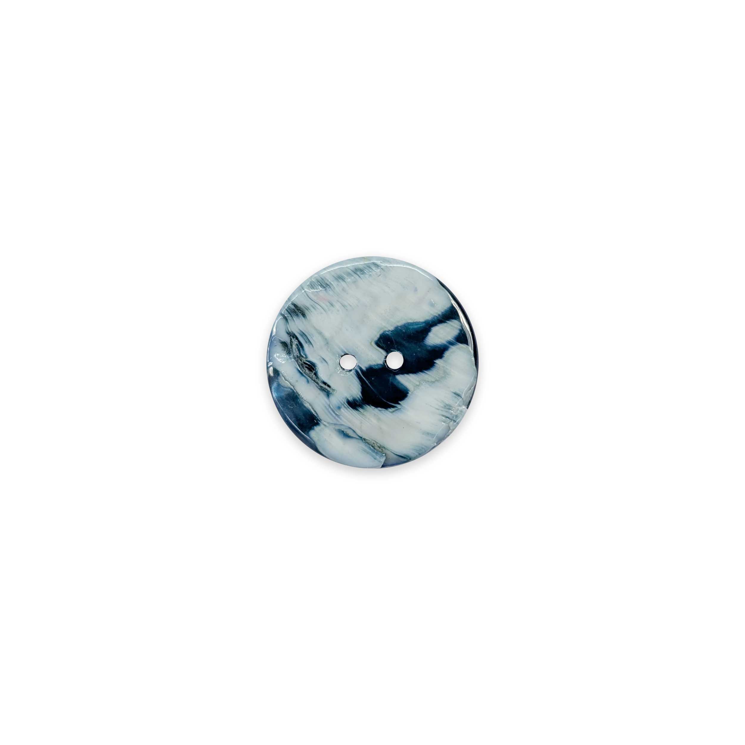 Mother-of-pearl button 2 holes Petroleum Lin 34 Image