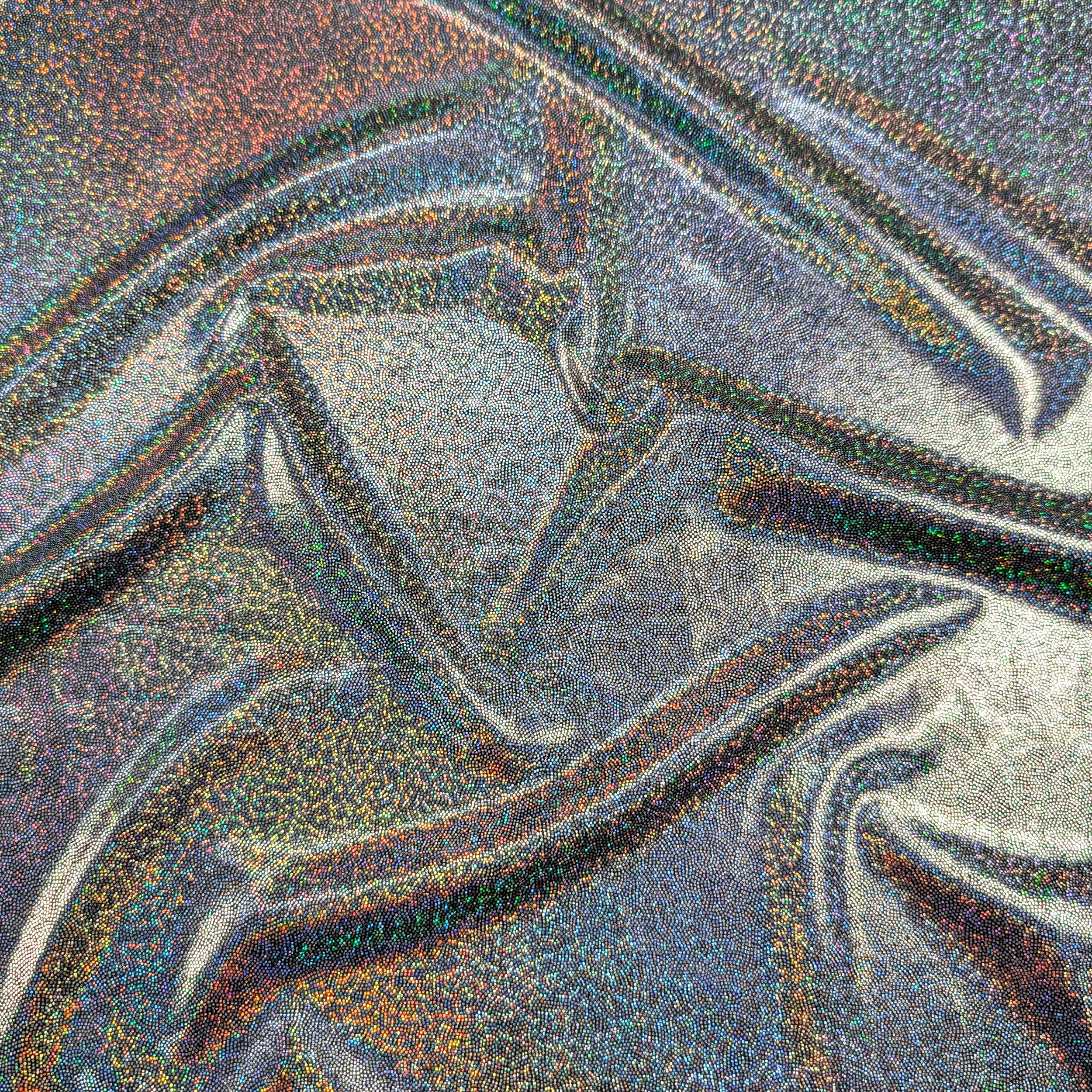 Black Glitter Lurex Lycra Image