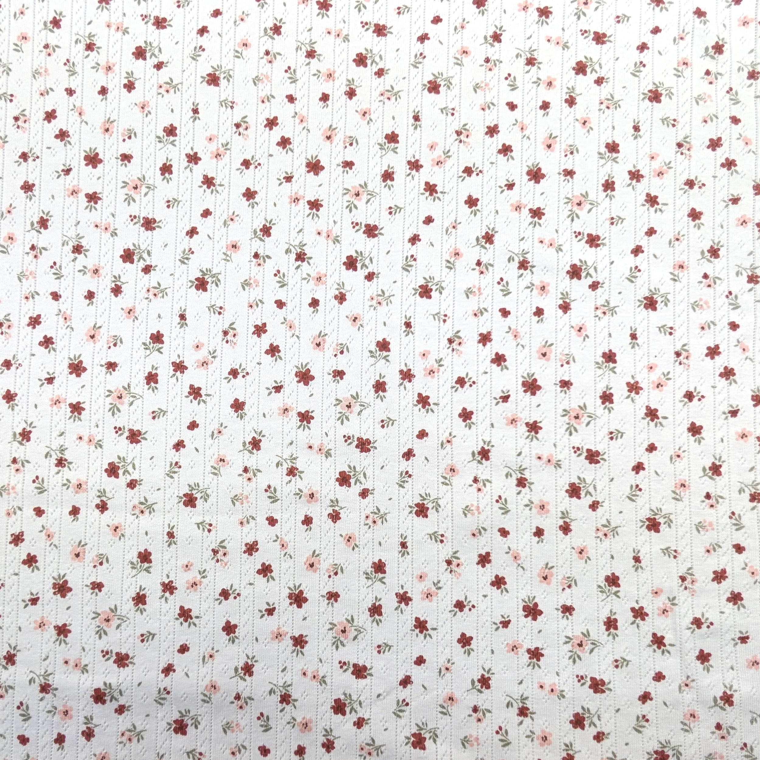 Perforated jersey Autumn flowers Image