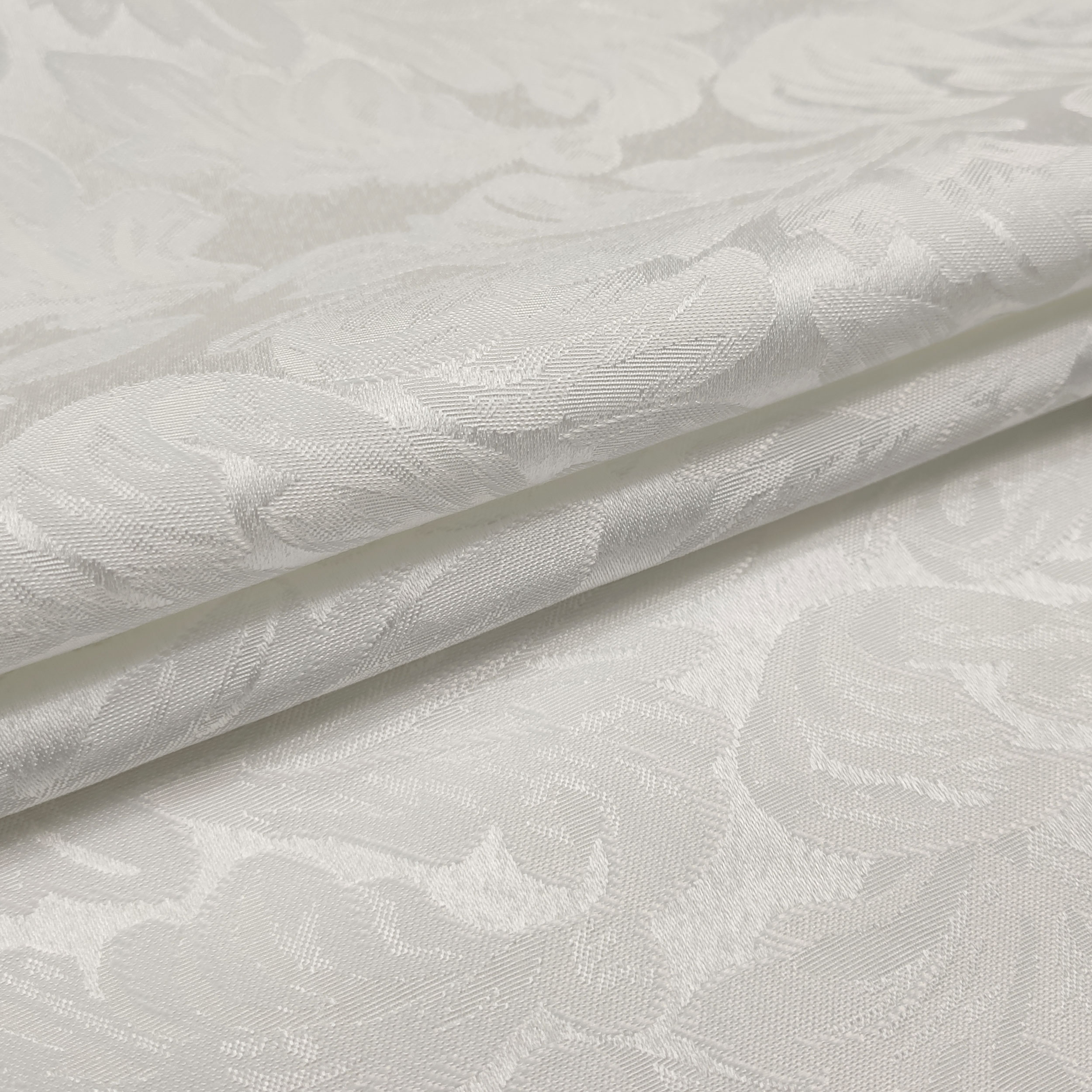 Tissu damassé blanc Image