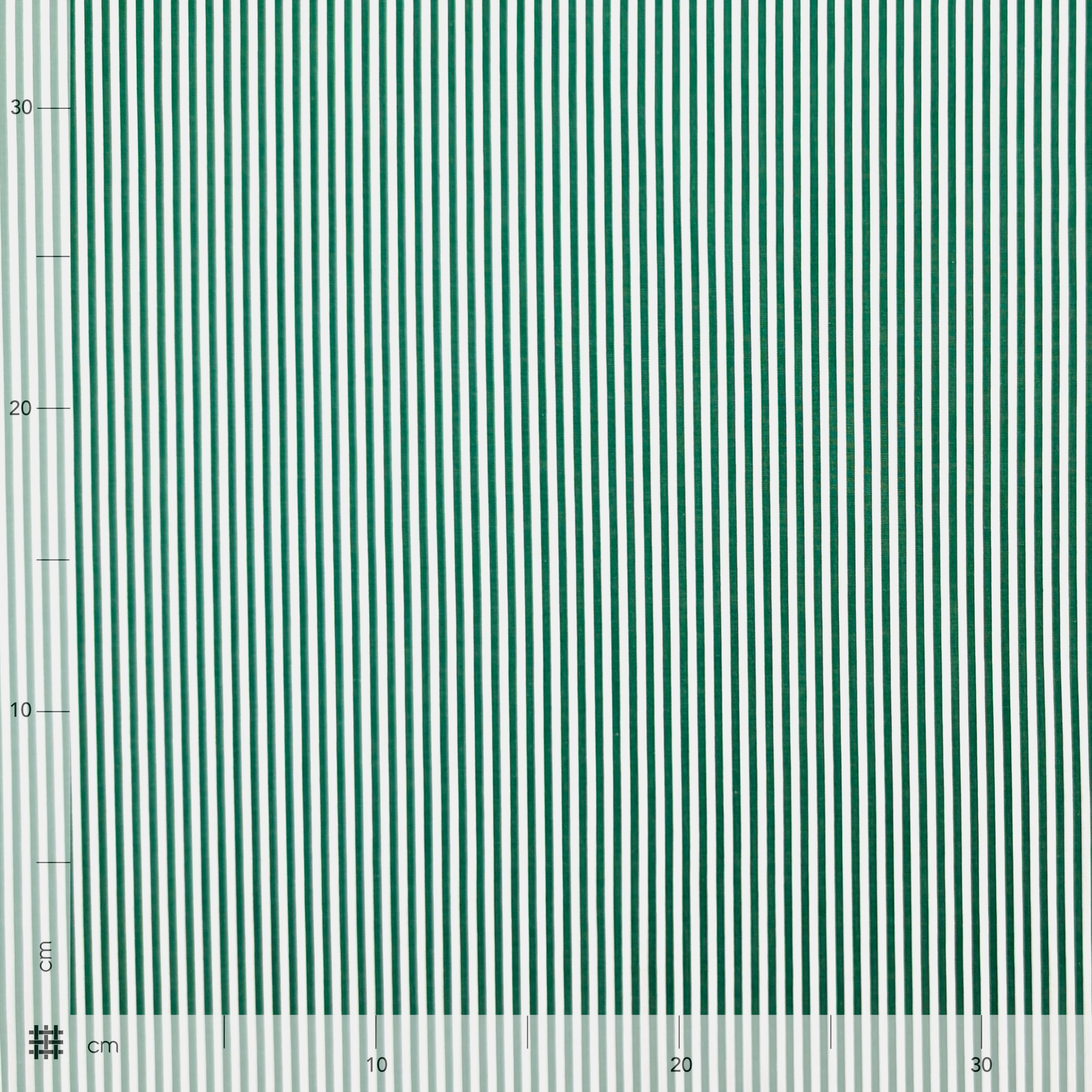 Cotton for Shirts Green Stripes Image