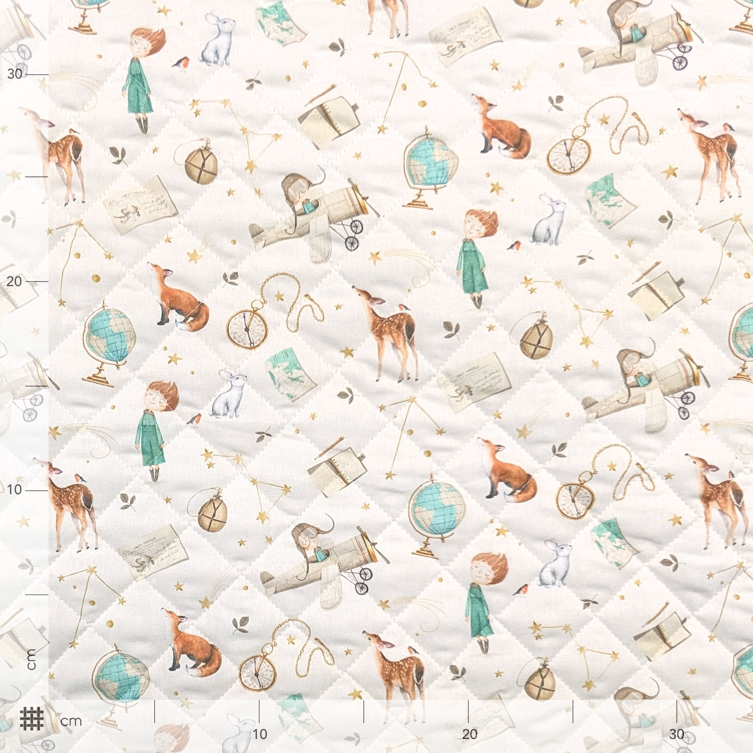 Little Prince Quilted Fabric Image