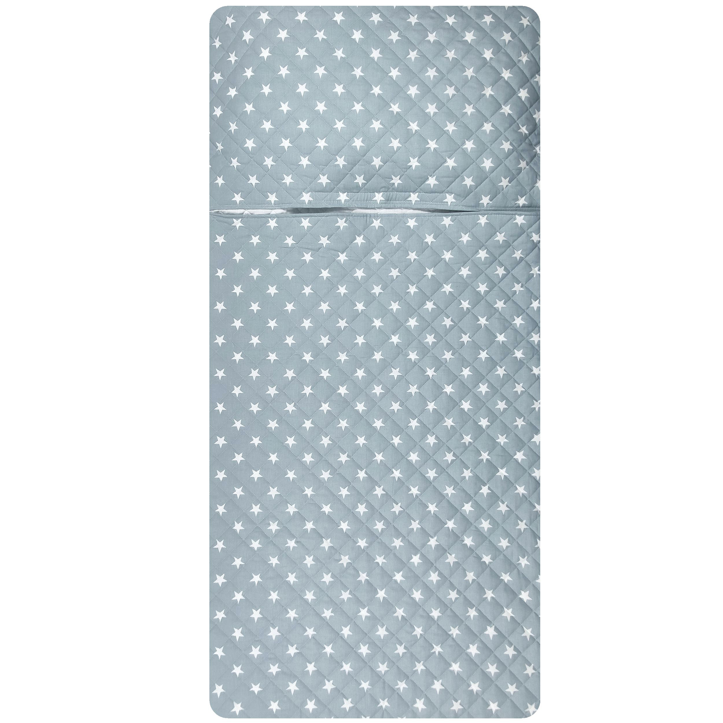Sac de couchage Étoiles blanches sur fond bleu