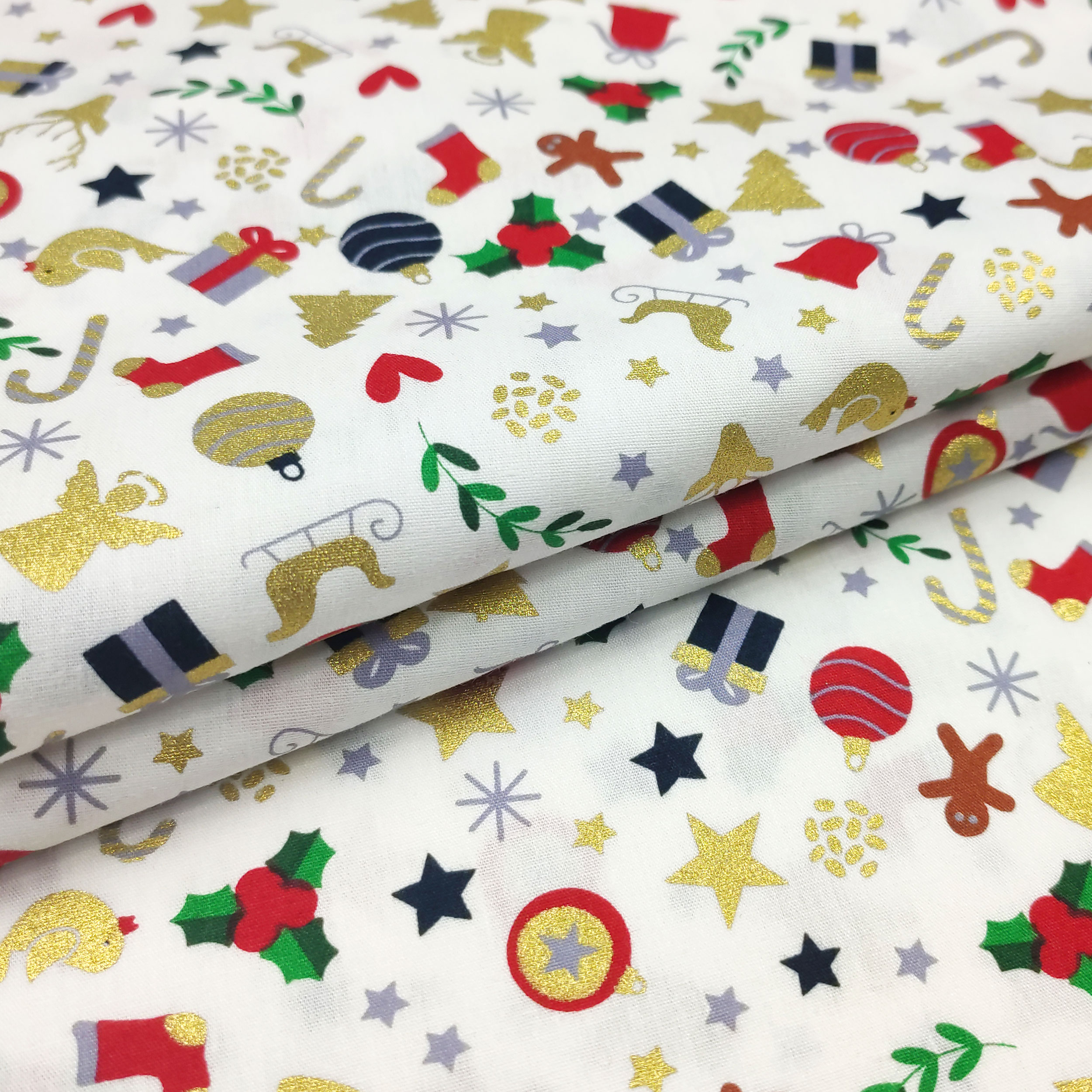 Lurex Décoration de Noël Tissu de coton Image