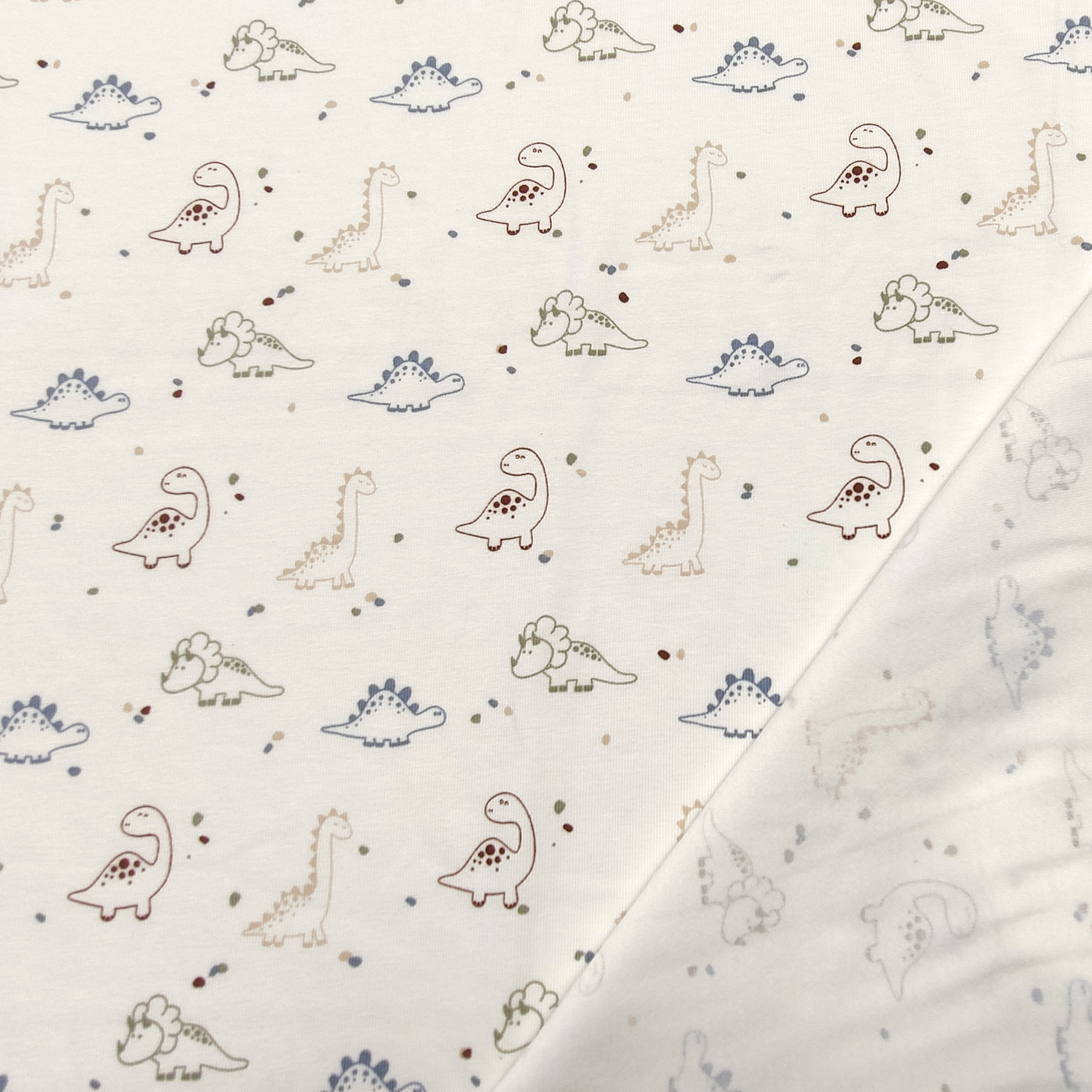 Dressmaking Cotton Jersey - Dinosaurs Image