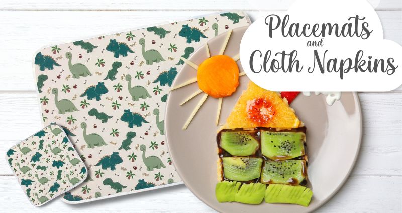 Placemats Cloth Napkins and panini tessuti