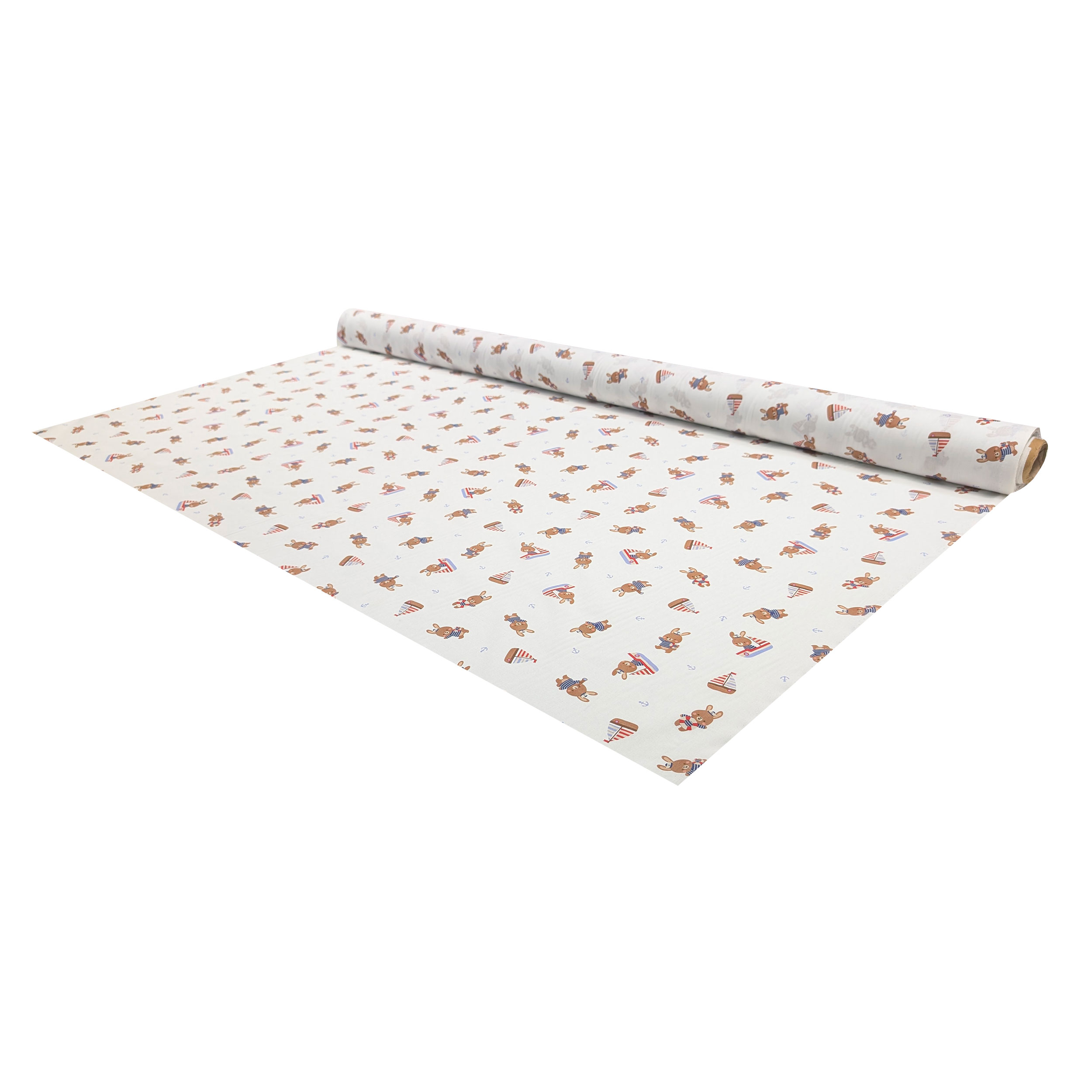 Percale Cotton: Bunnies in a Boat Image