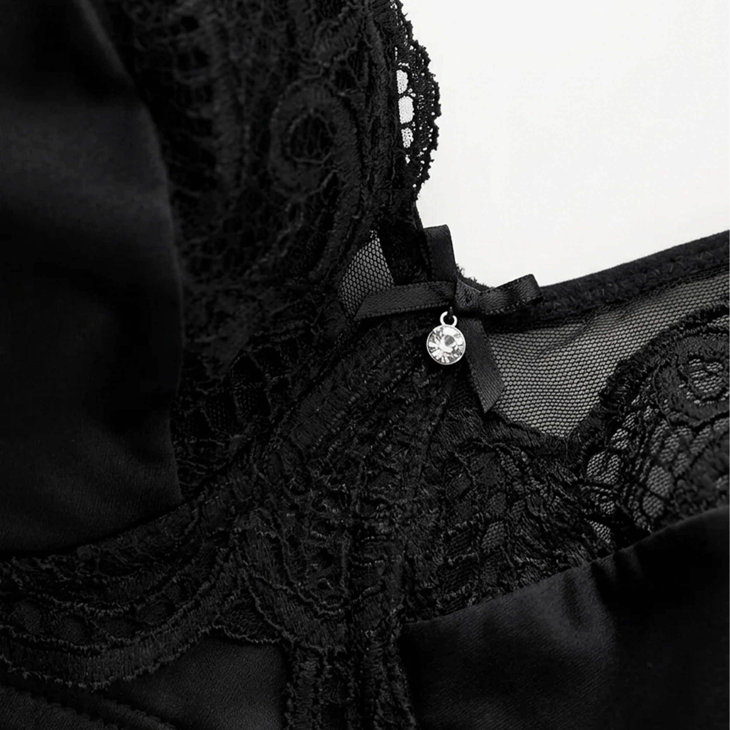 Lepel Wire-Free Lace Bra – Allure Black Image
