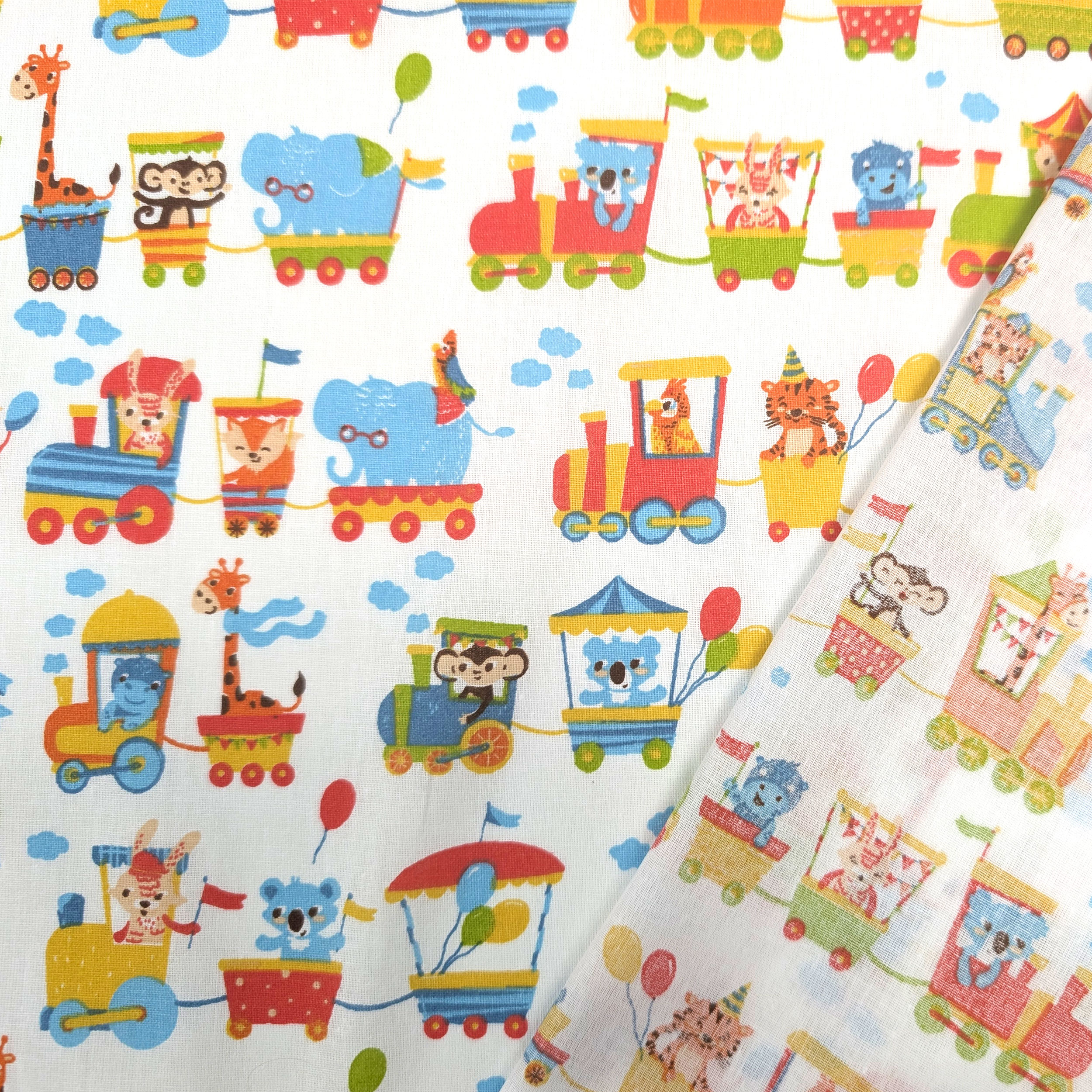 Animal Train Cotton Image