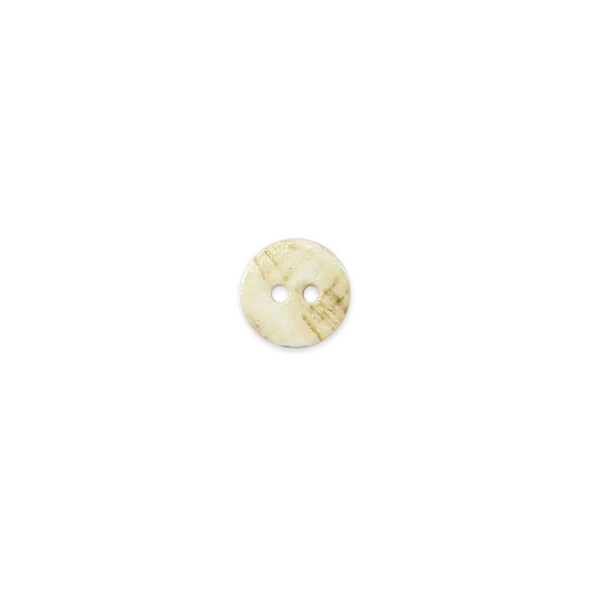 Two-Hole Mother-of-Pearl Button Lin 18 Worked Image