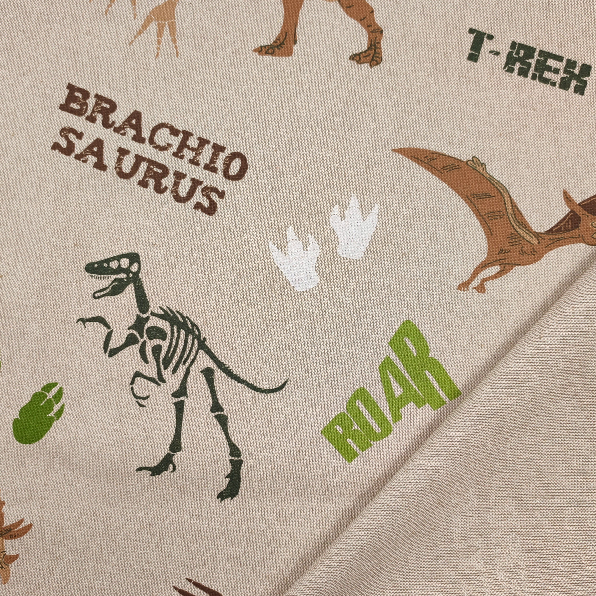 Panamá Algodón Mixto Fantasía Dinosaurio