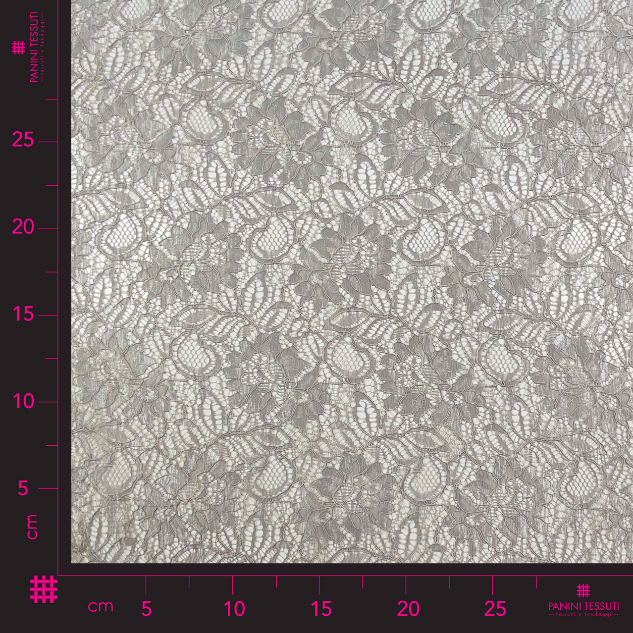 Tissu en dentelle gris tourterelle clair Image