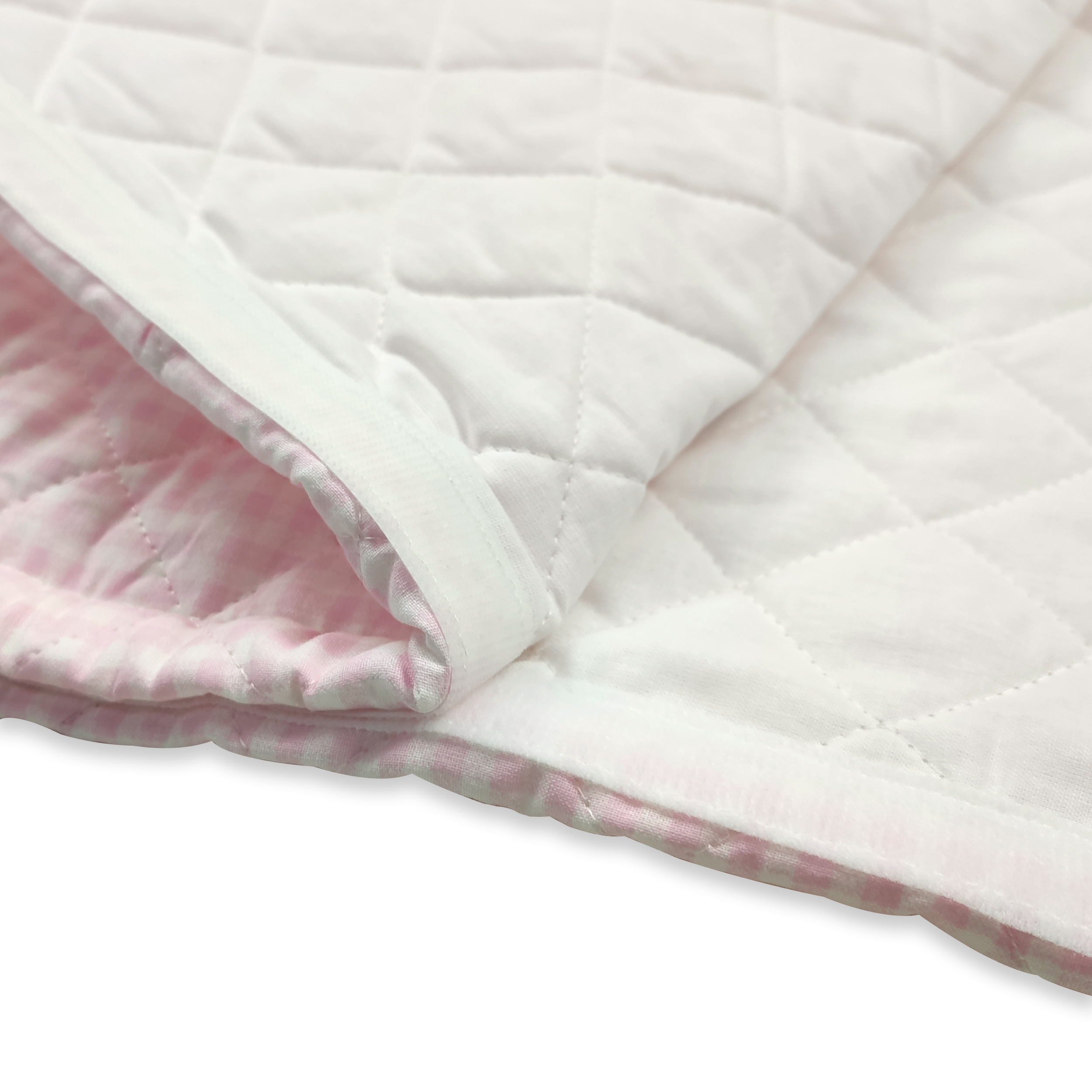 Sac de couchage à carreaux rose