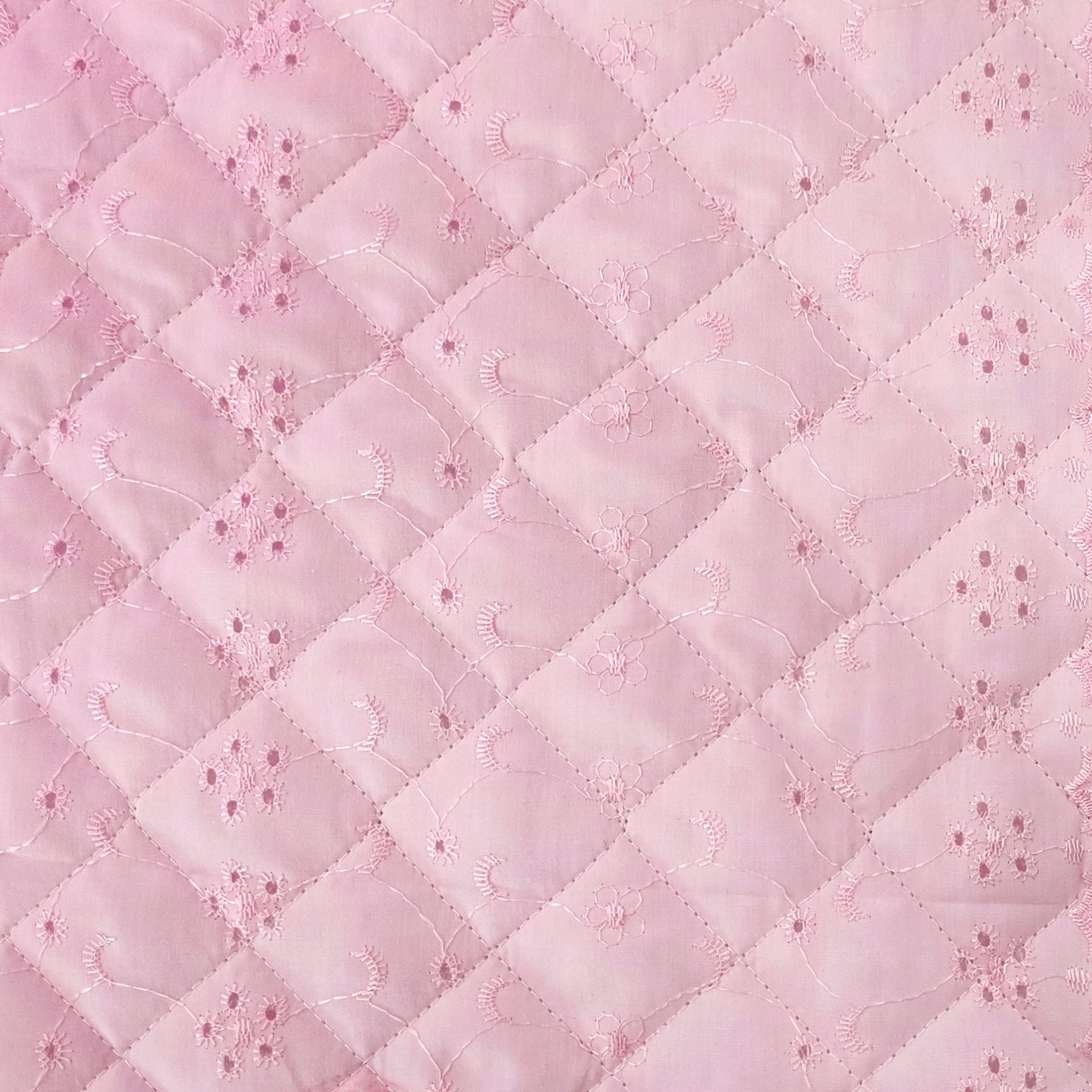 Fabric Quilt Sangallo Rosa Retro Ovatta Image