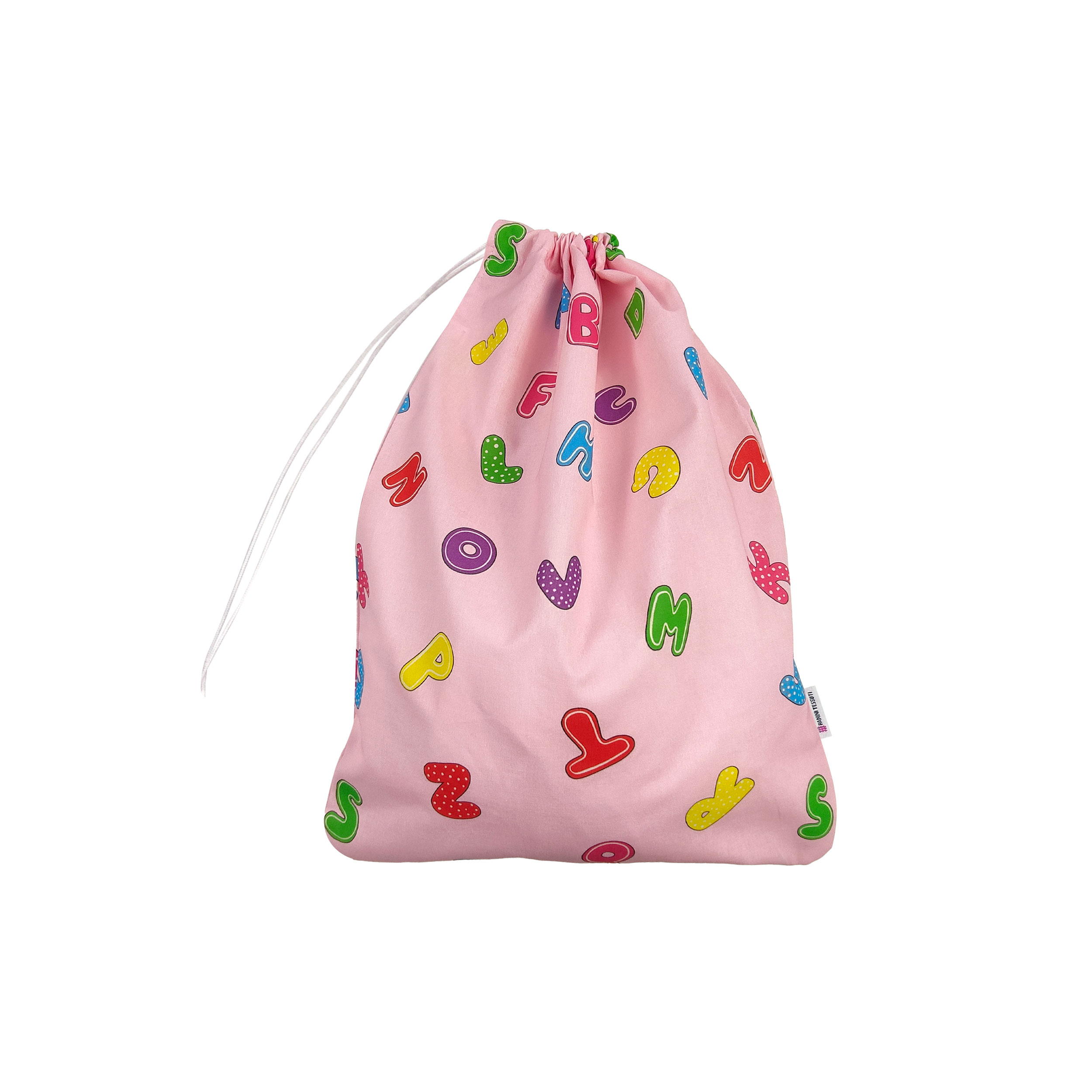  Sac à langer Kindergarten Alphabet Pink Background