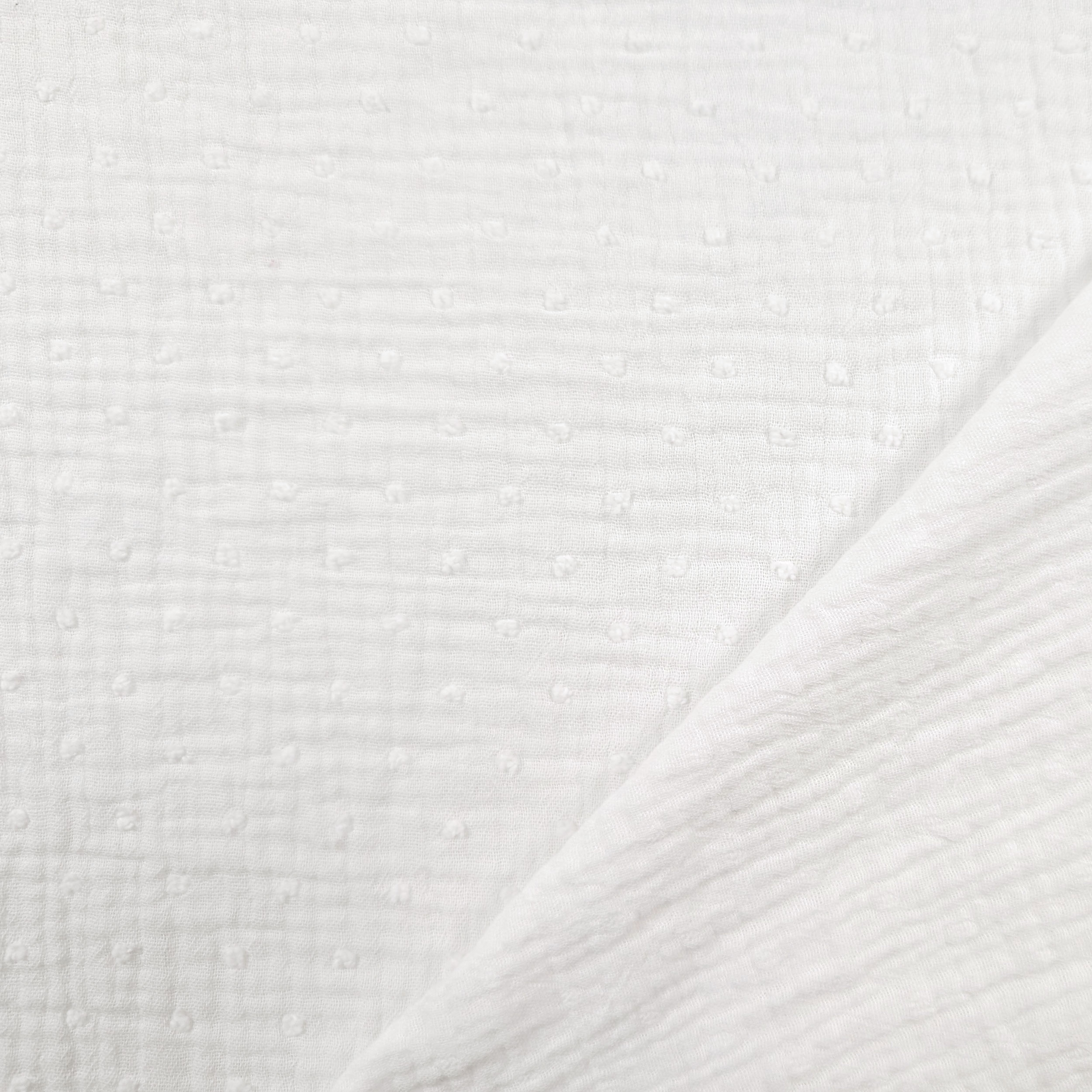 Plumetis White Cotton Muslin Image