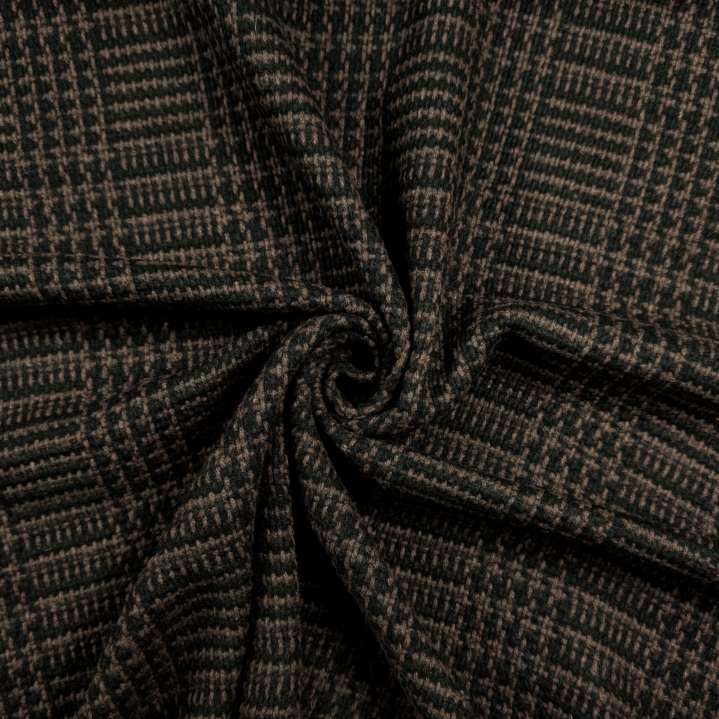 Pure Cotton Black Tweed Brown Braids Image