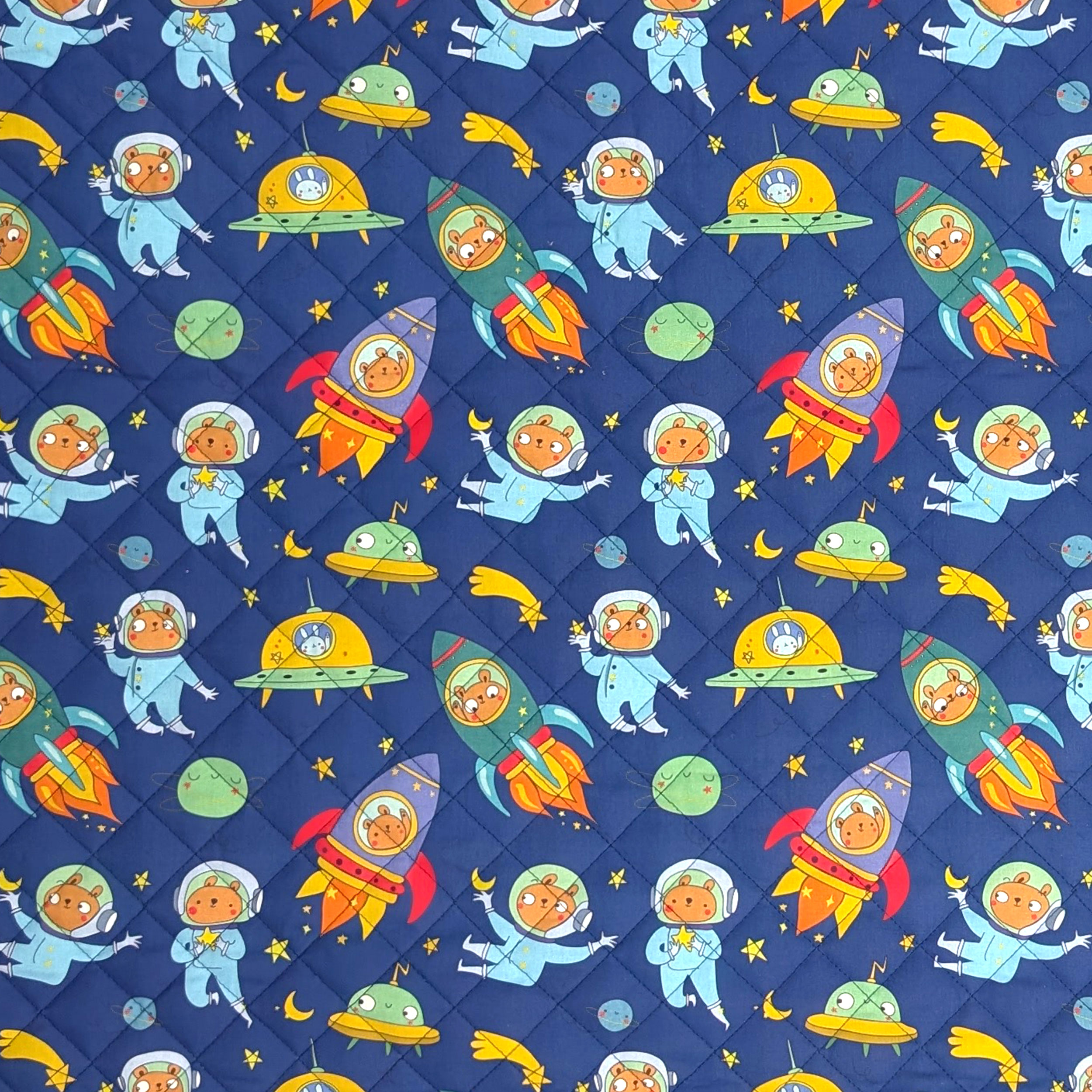 Astronaut Bears Blanket Image