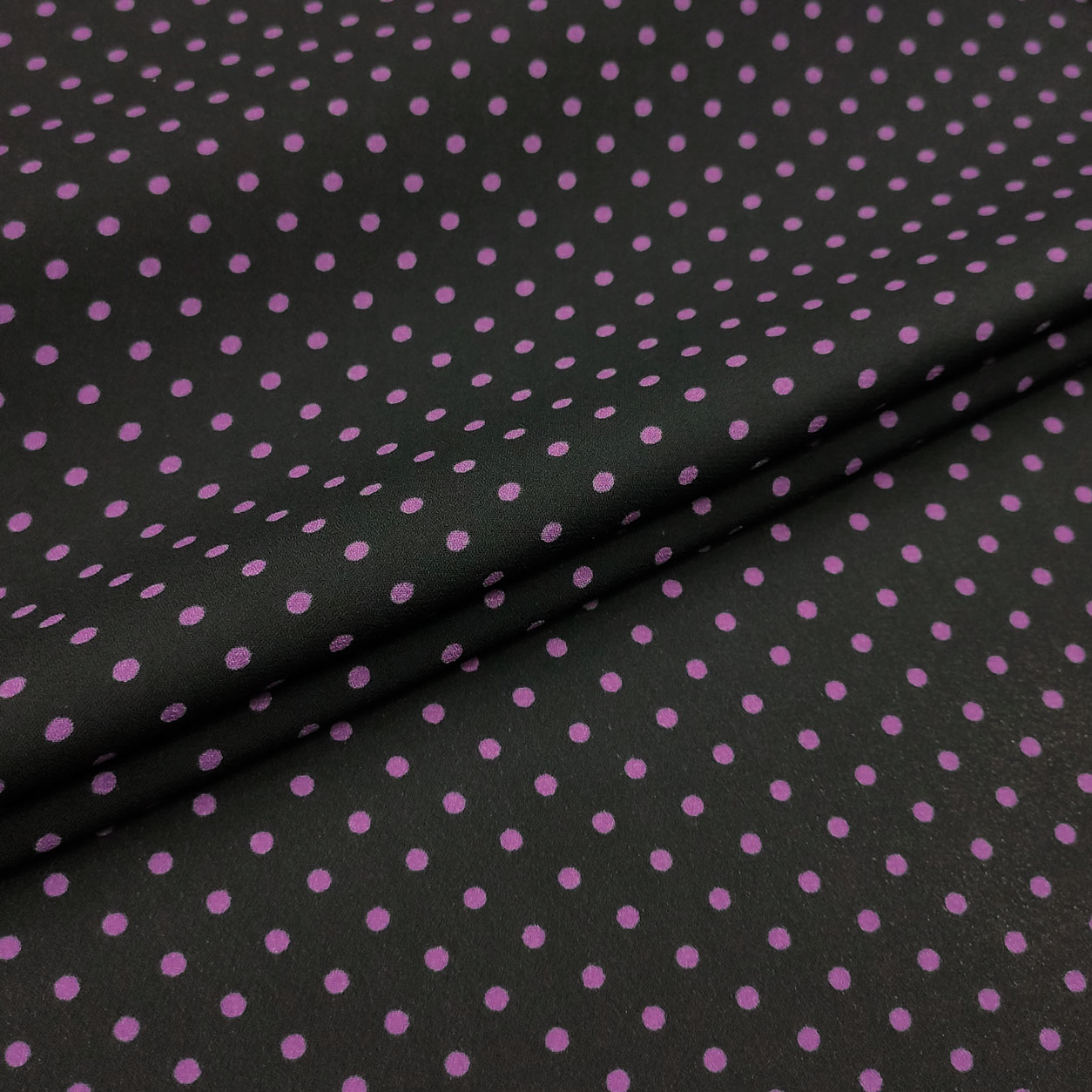 Orchid Polka Dot Crepe