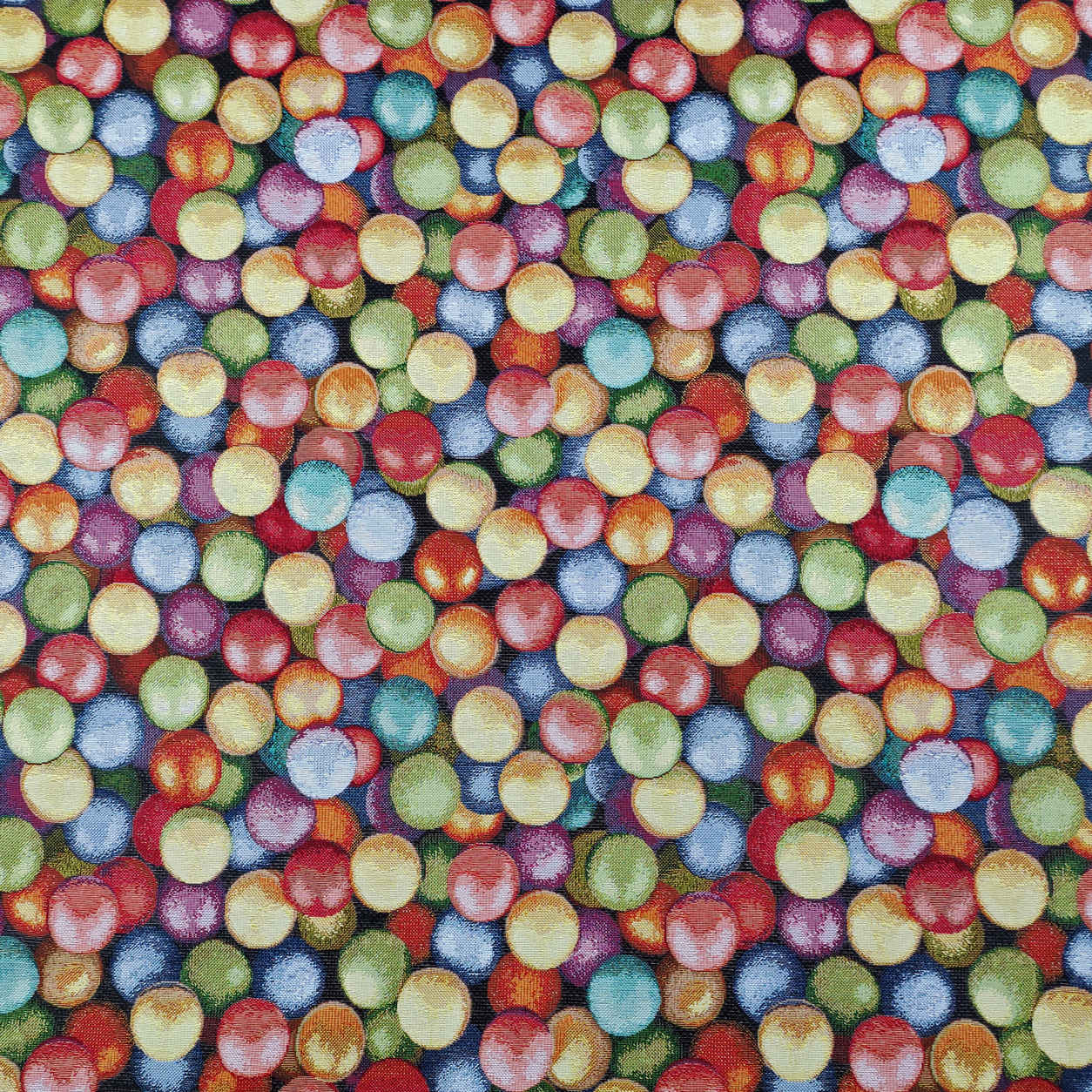 Tejido Jacquard Fantasía Burbujas de Colores