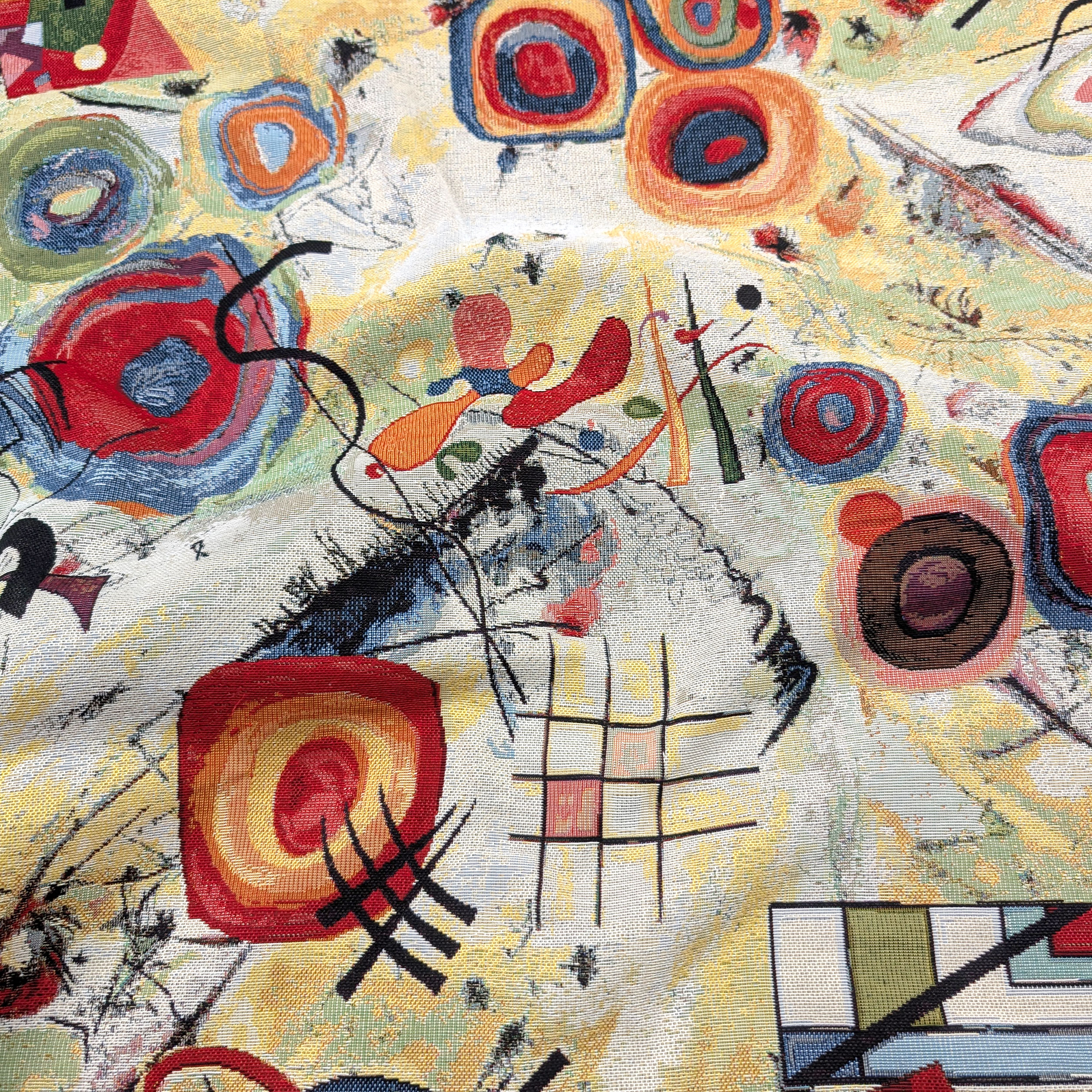 Tissu Gobelin Ameublement Abstrait Toile H 280 cm Image