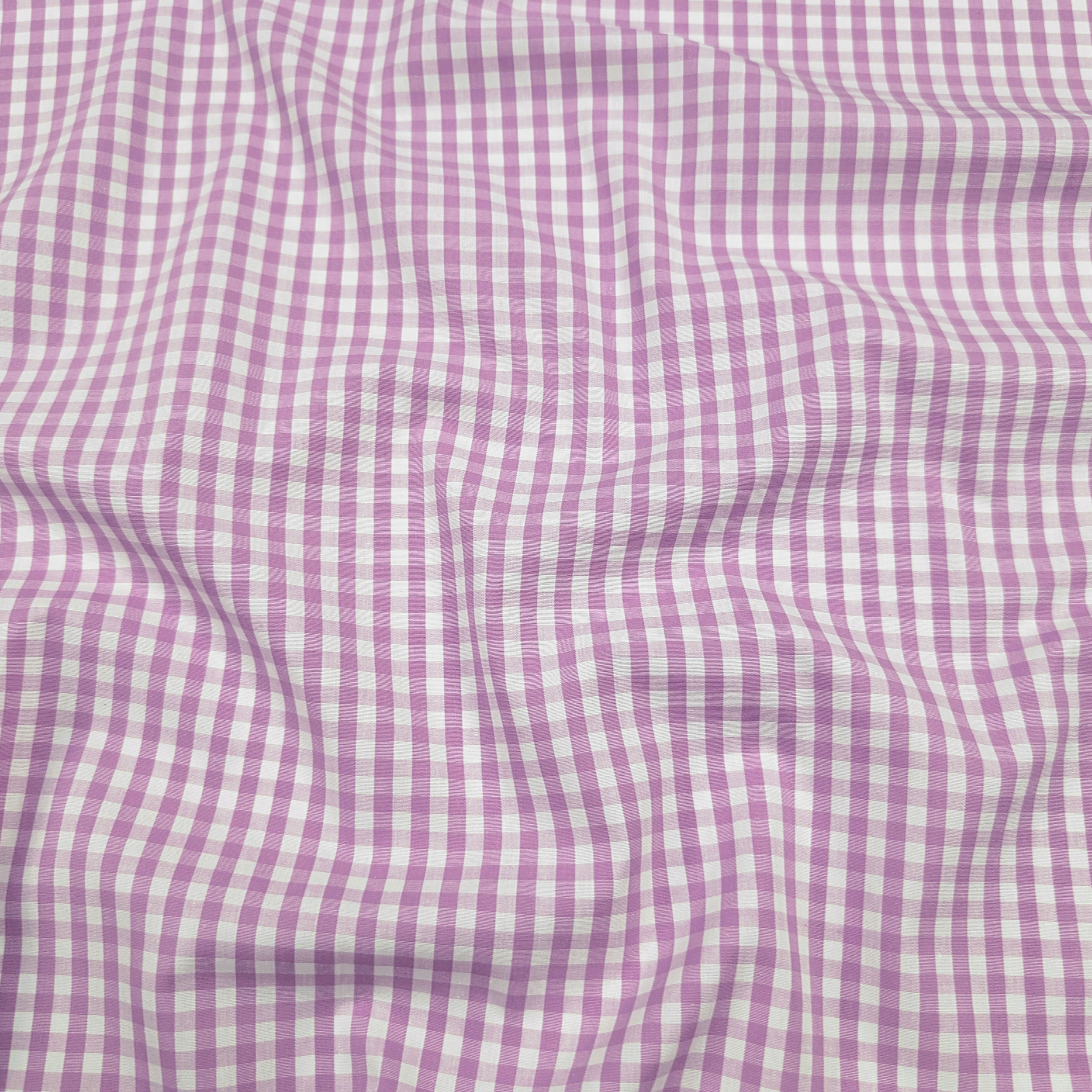 Cotton for Shirting Squares Lilac Image