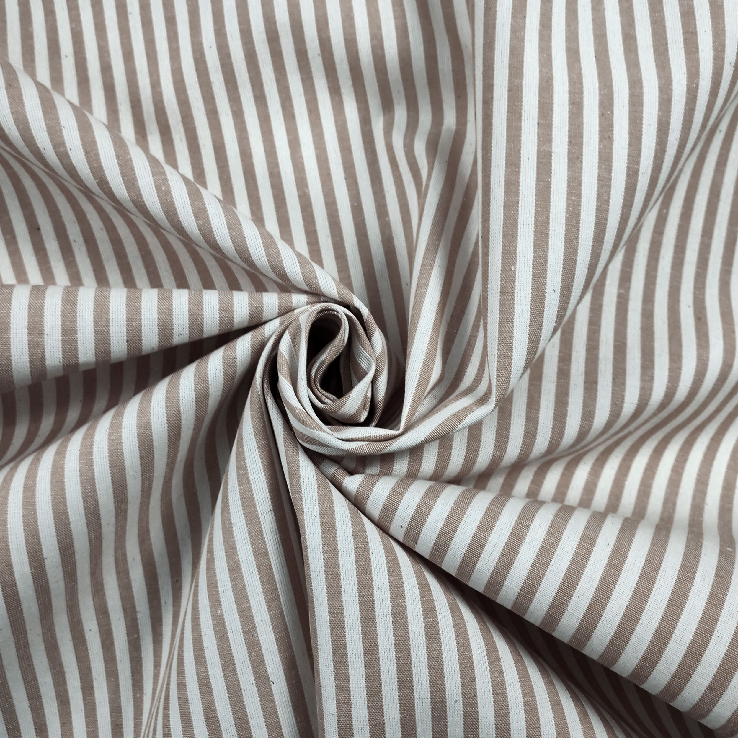 Pure Cotton Striped Tablecloth Fabric Image