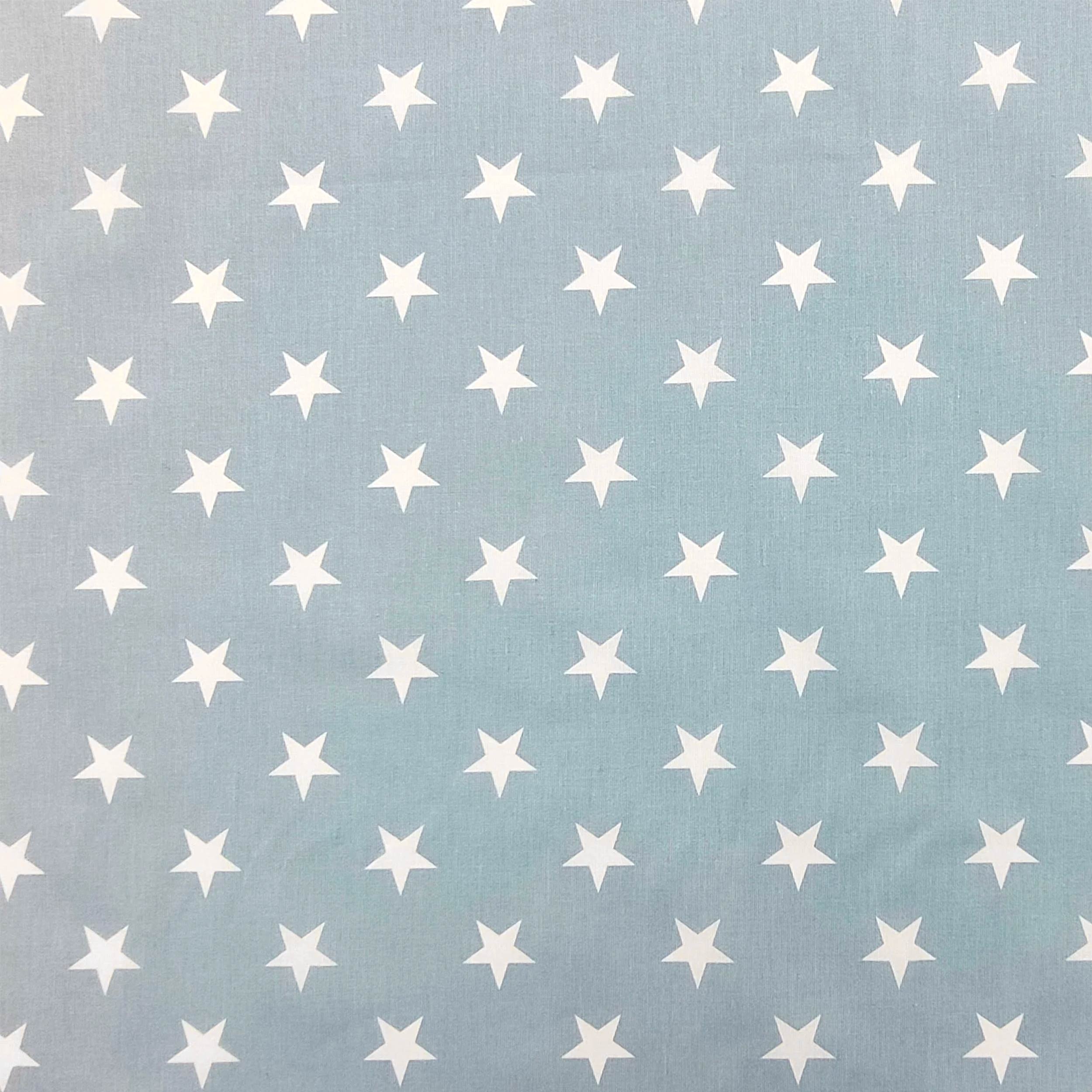 Summer Sleeping Bag White Stars with Blue Background Image