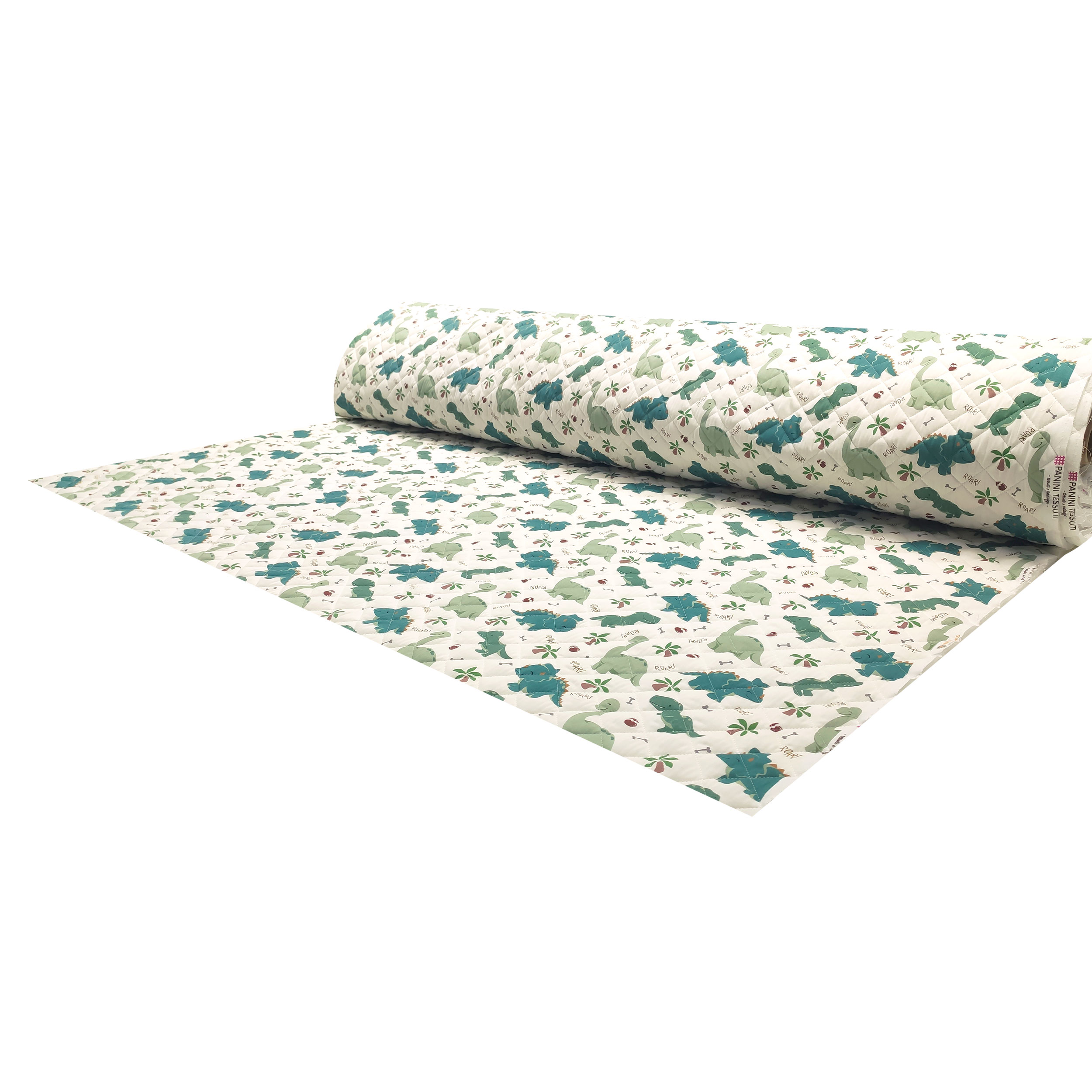 Dinosaurs Quilted Fabric Image