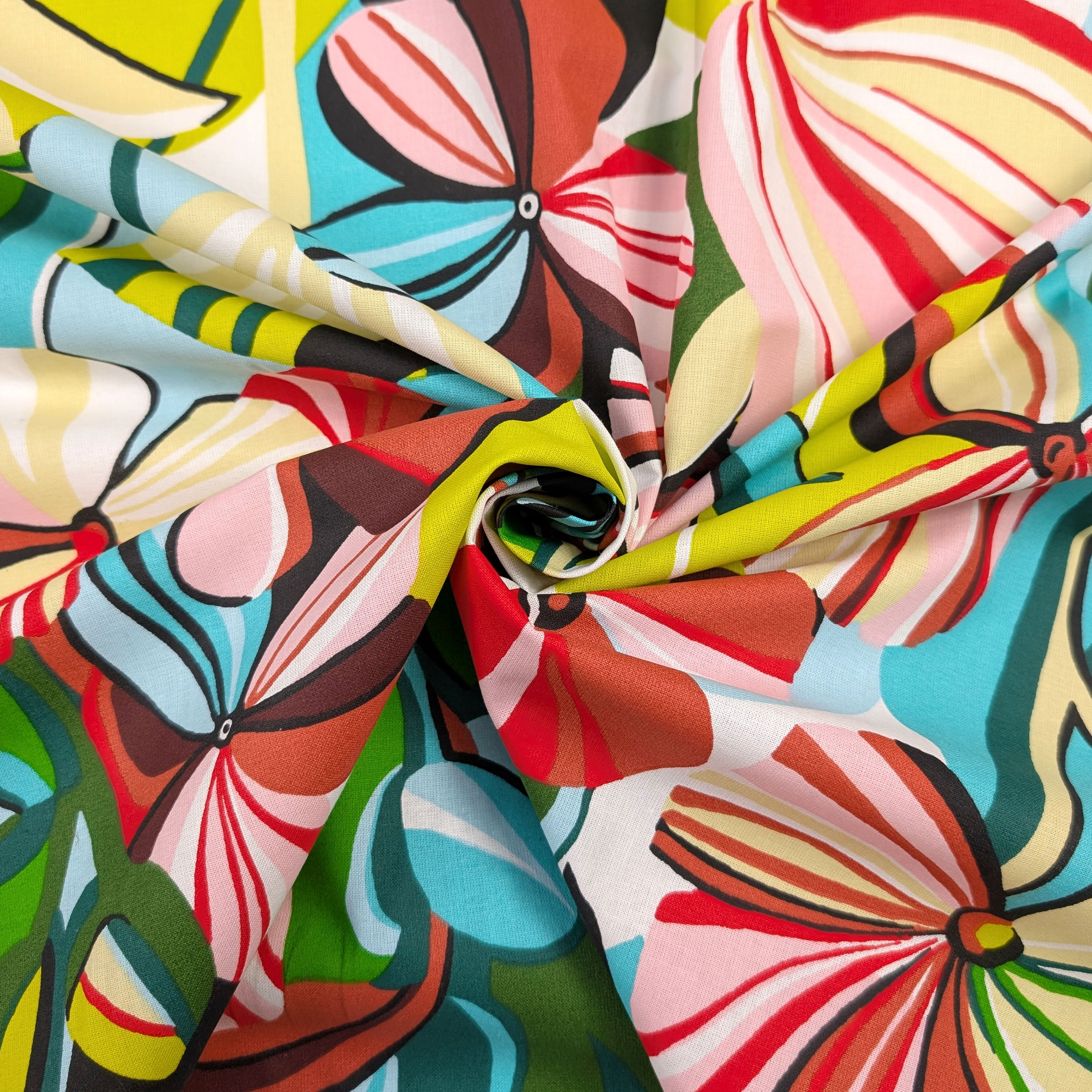 Multicolour Floral Fantasy Cotton Image