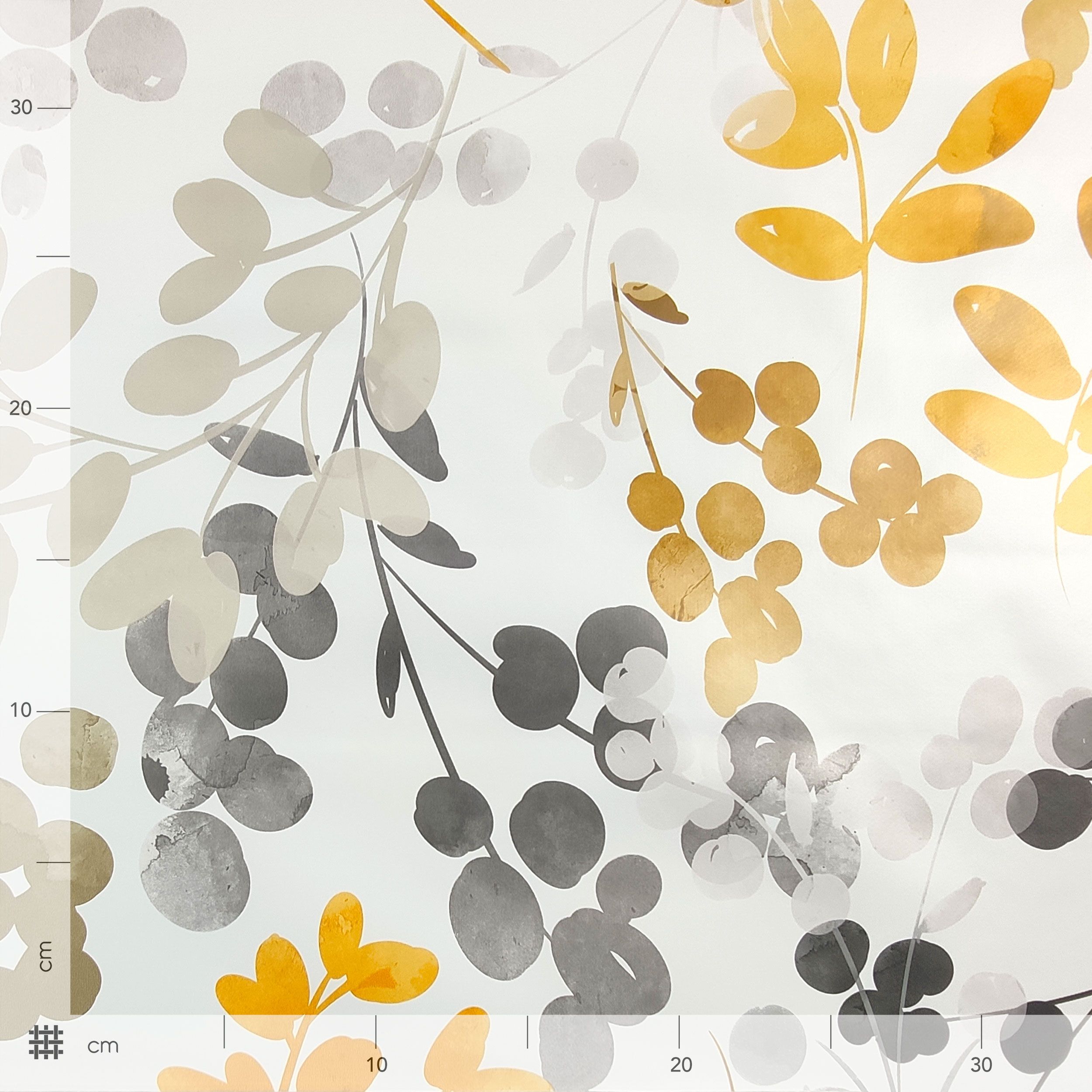 Fabric for Plasticized Tablecloth Watercolour Leaves
