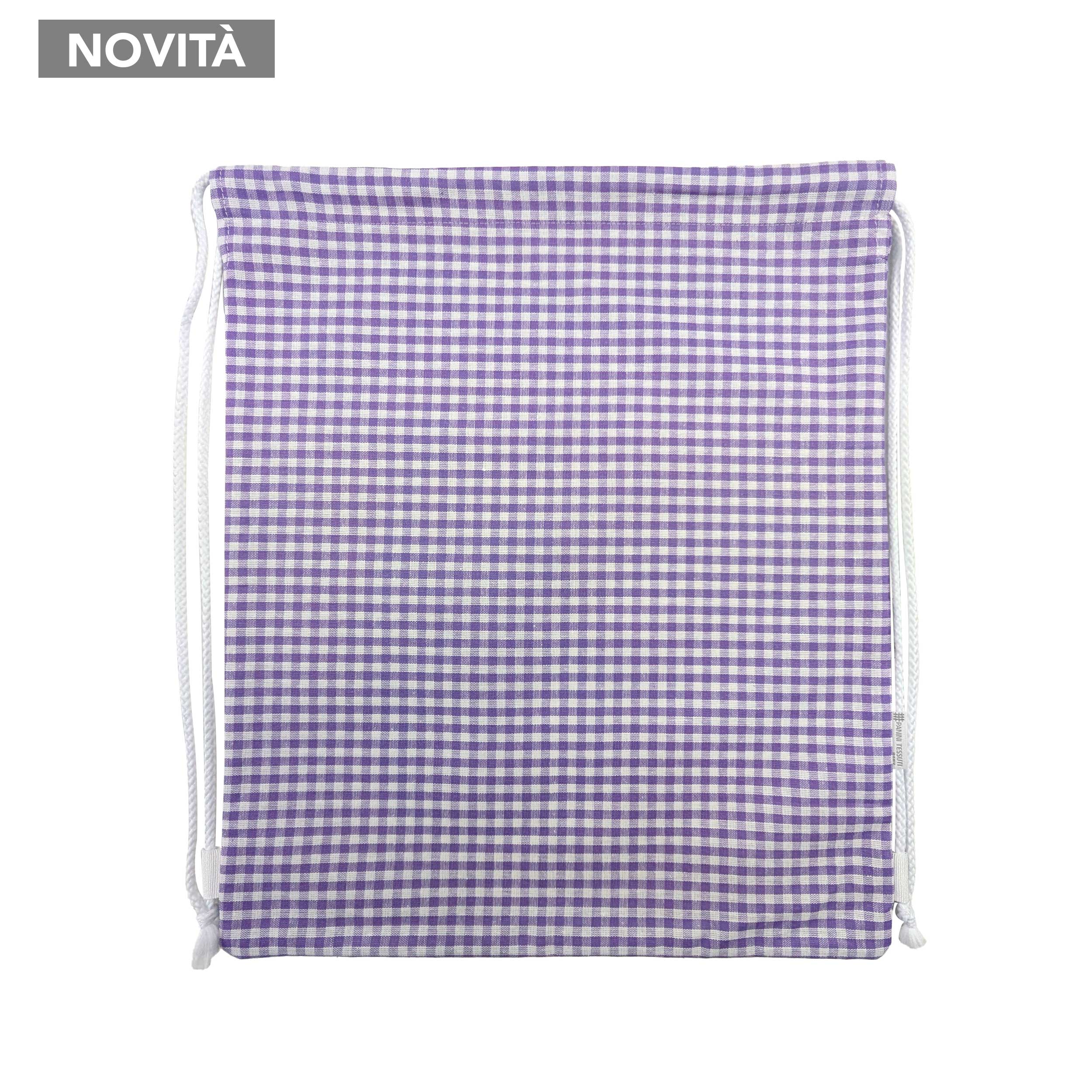 Lilac Yarn-Dyed Checked Nursery Backpack Image