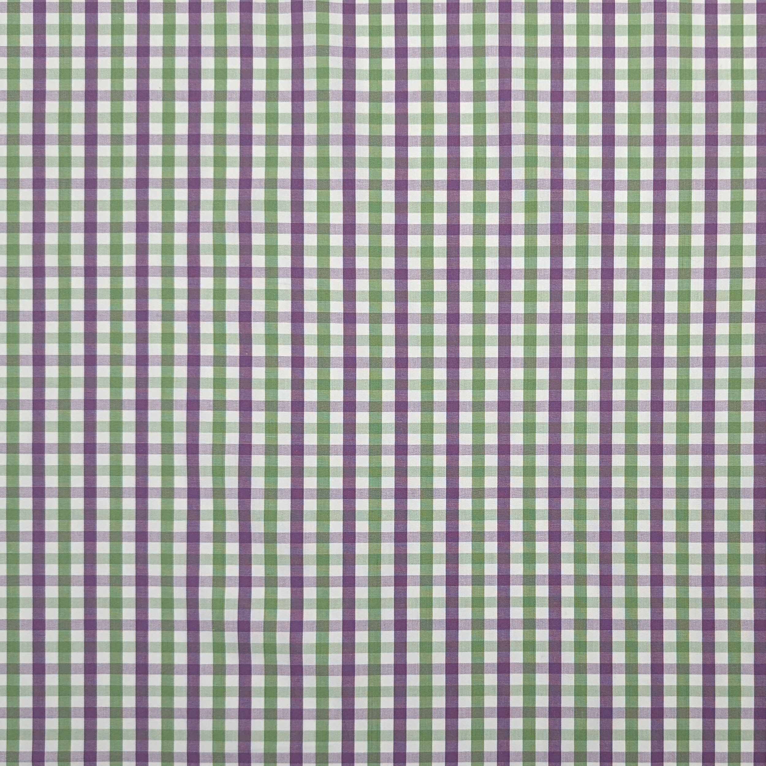 Chemises en coton à carreaux verts et lilas Image