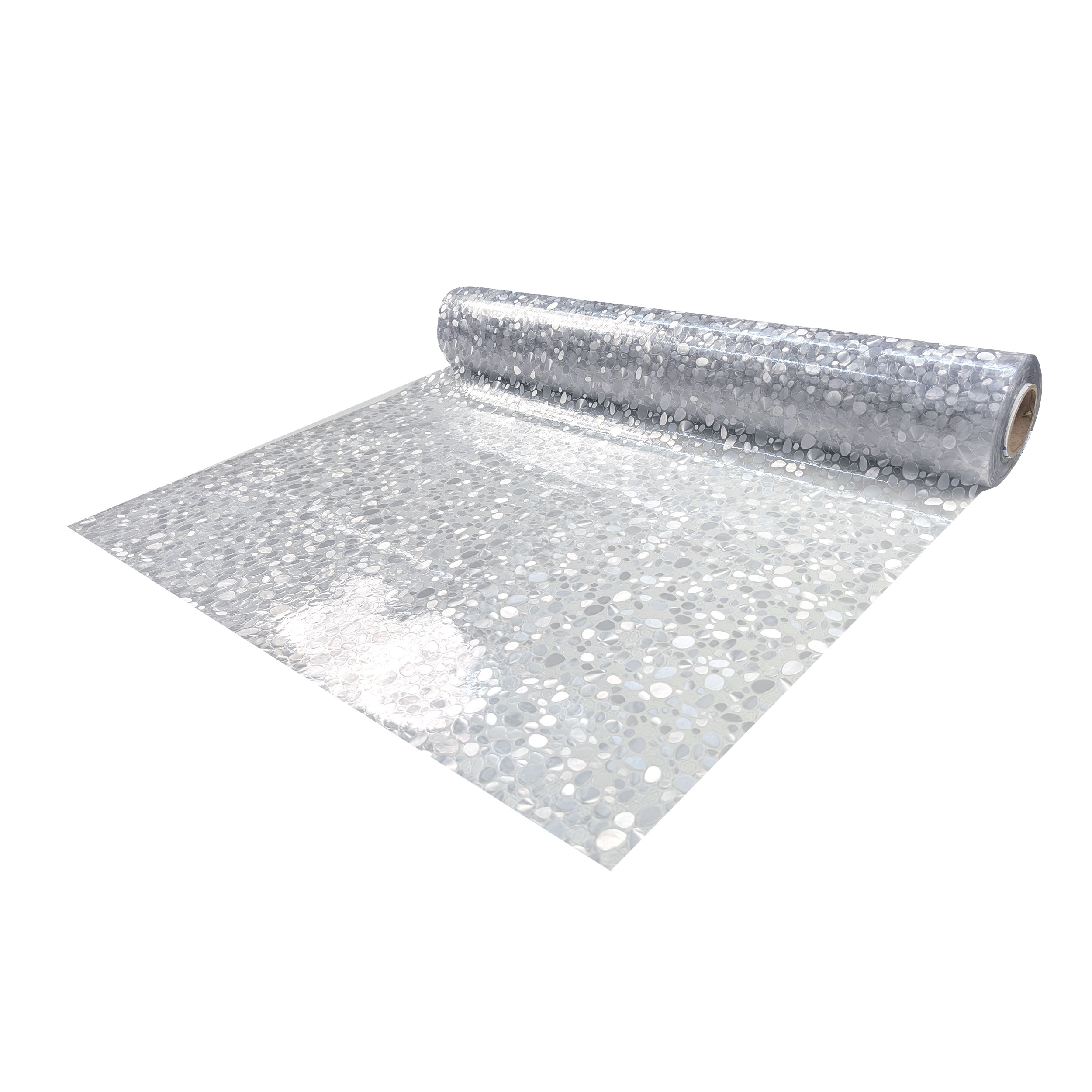 Plastic-coated table cover with pebbles Image