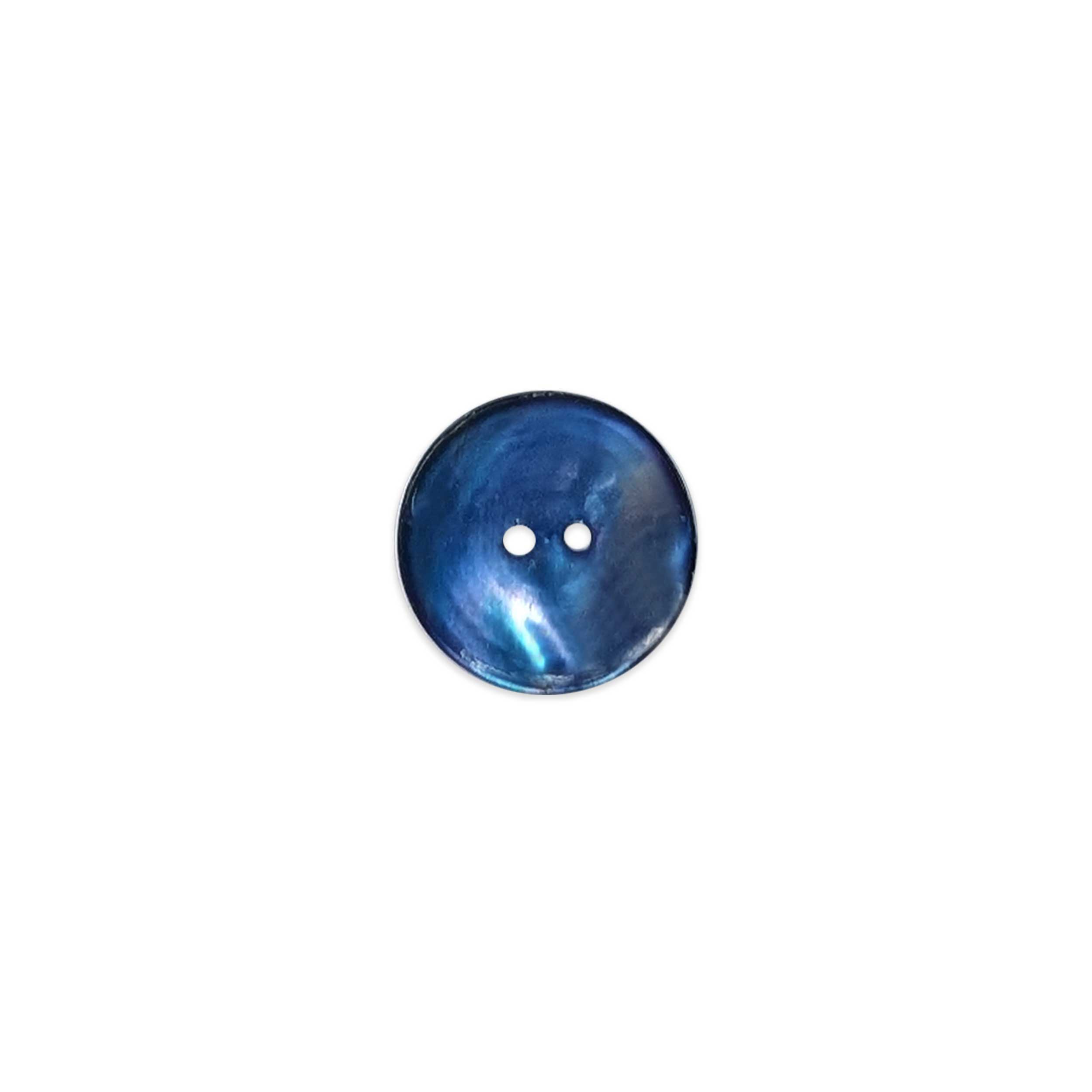 Mother-of-Pearl Button 2 Holes Overseas Blue Lin 32 Image