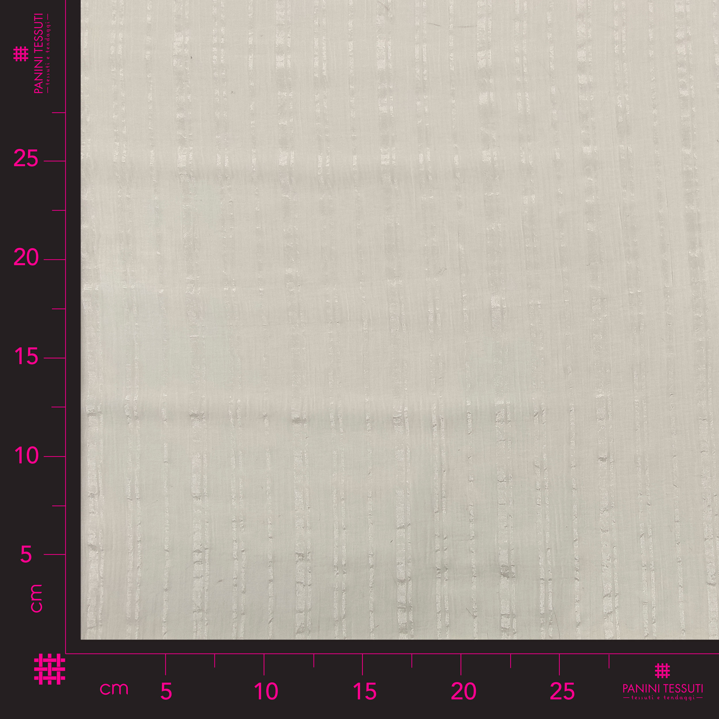 Tissu mousseline de soie à rayures crème Image