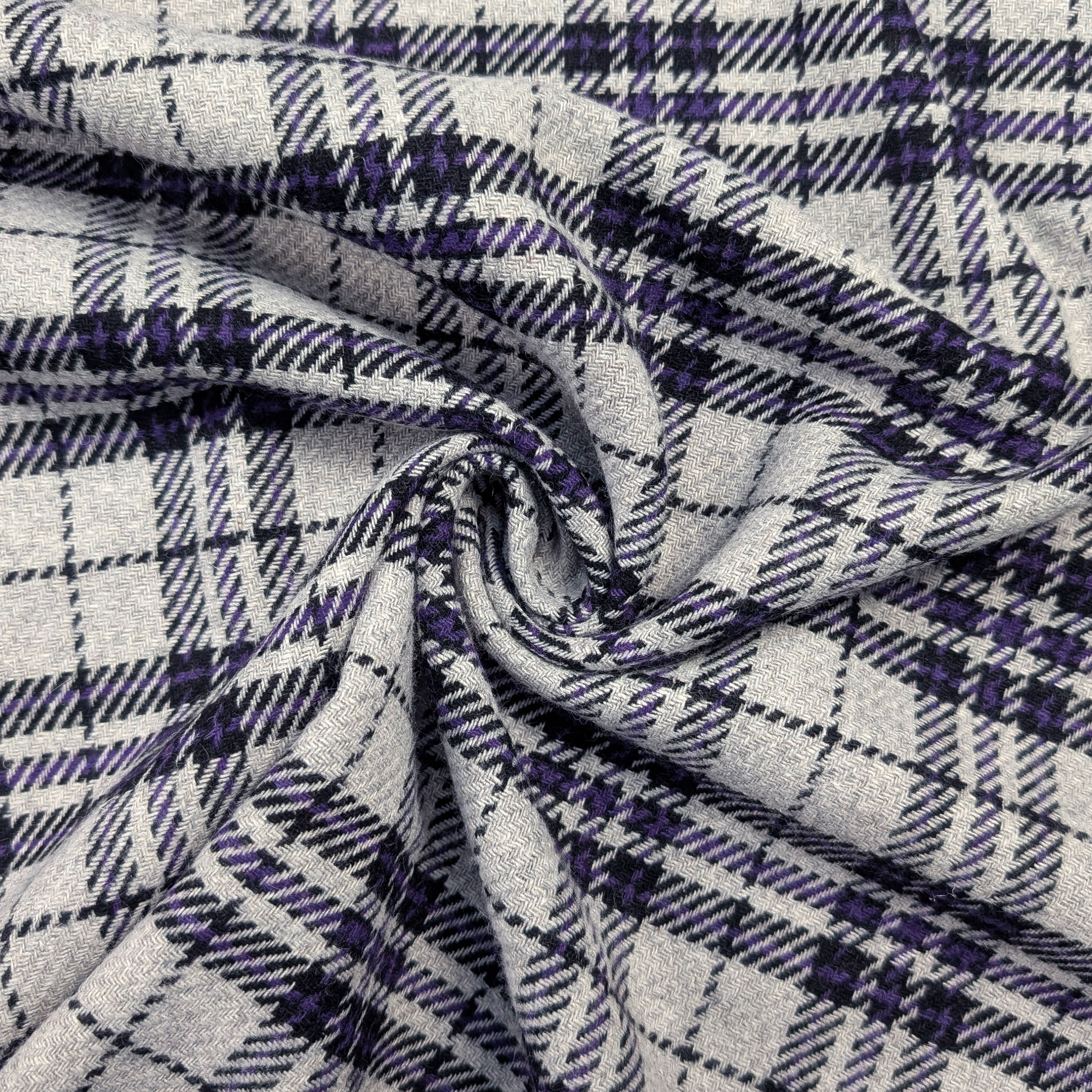 Purple Grey Tartan Image