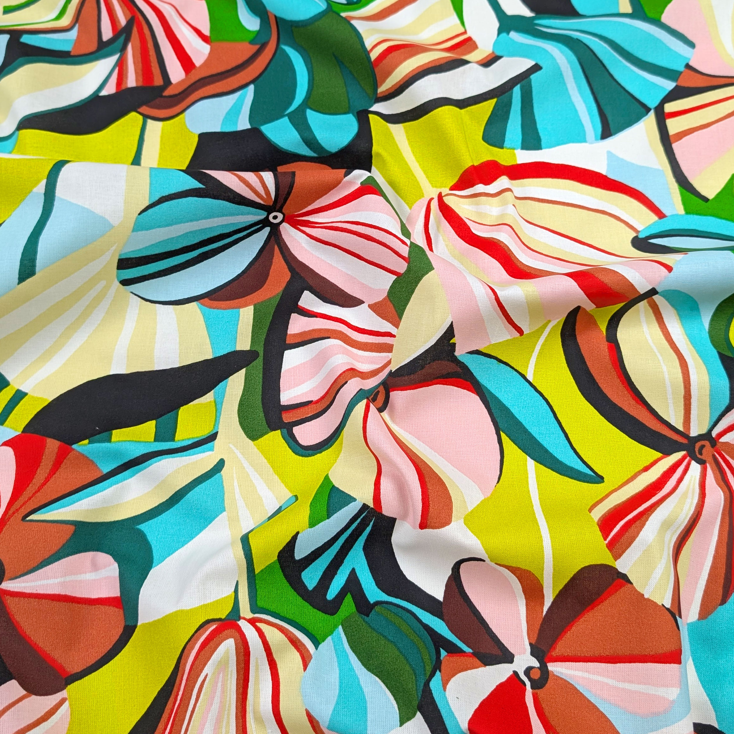 Multicolour Floral Fantasy Cotton Image