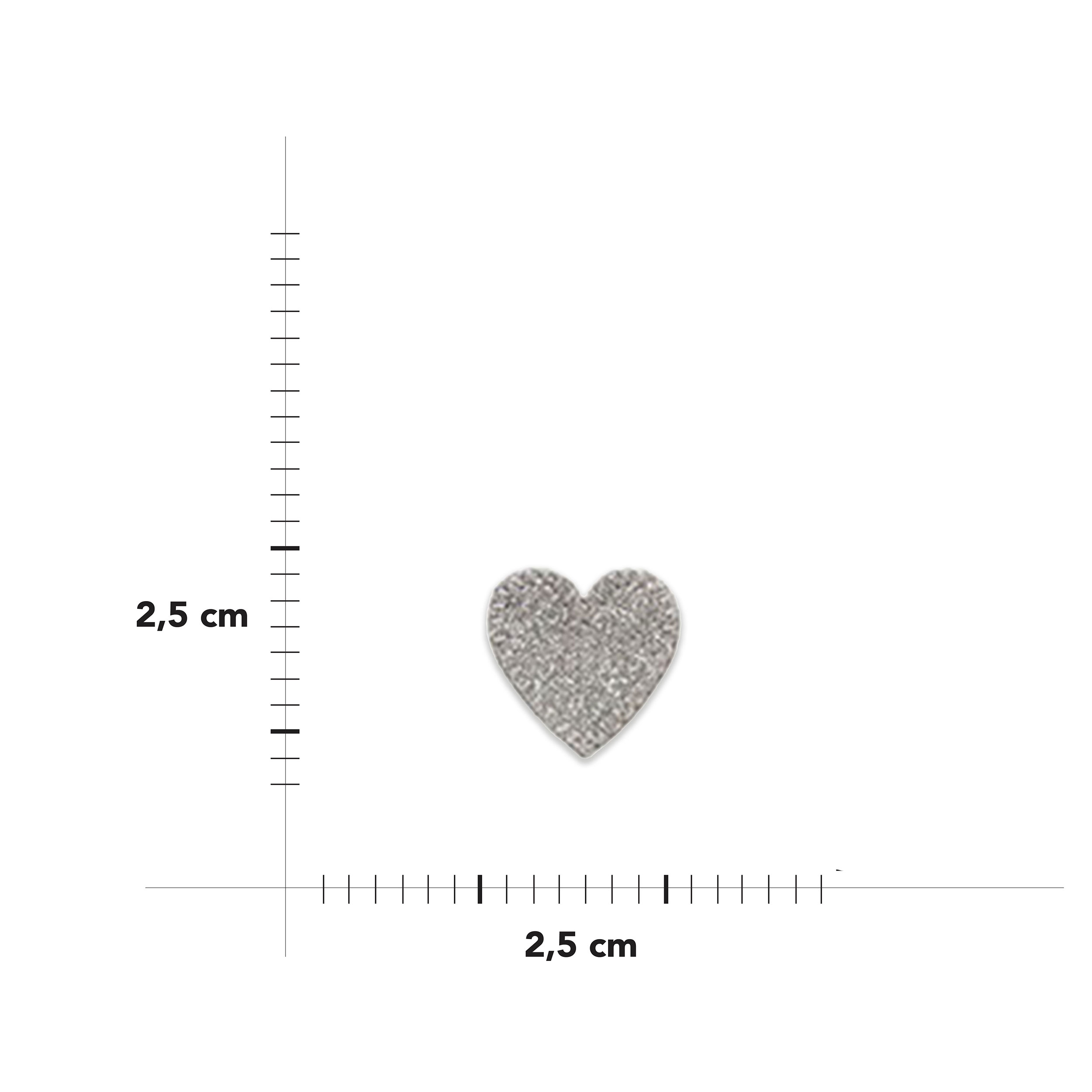 Thermoadhesive application Glitter Heart Image