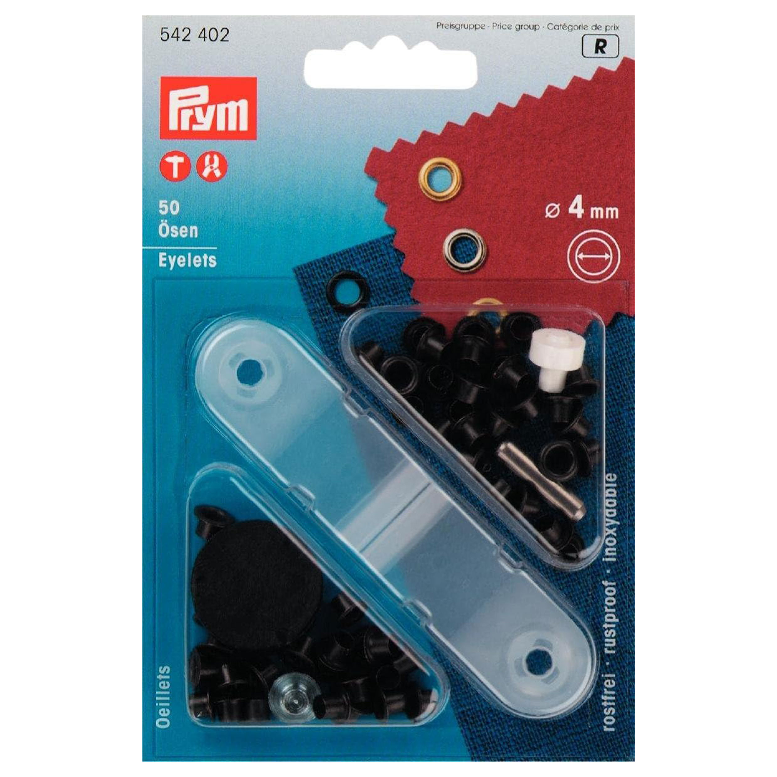 Prym Schwarz Ösen 4 mm