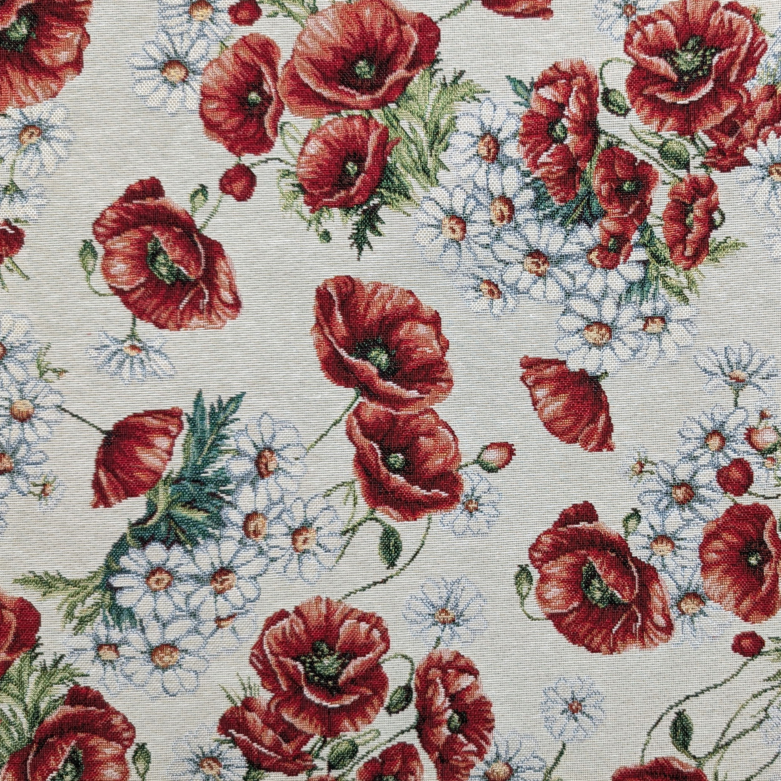 Gobelin Décor Coquelicots et marguerites Image